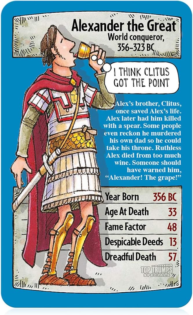 Horrible Histories Top Trumps Specials Card Game 3