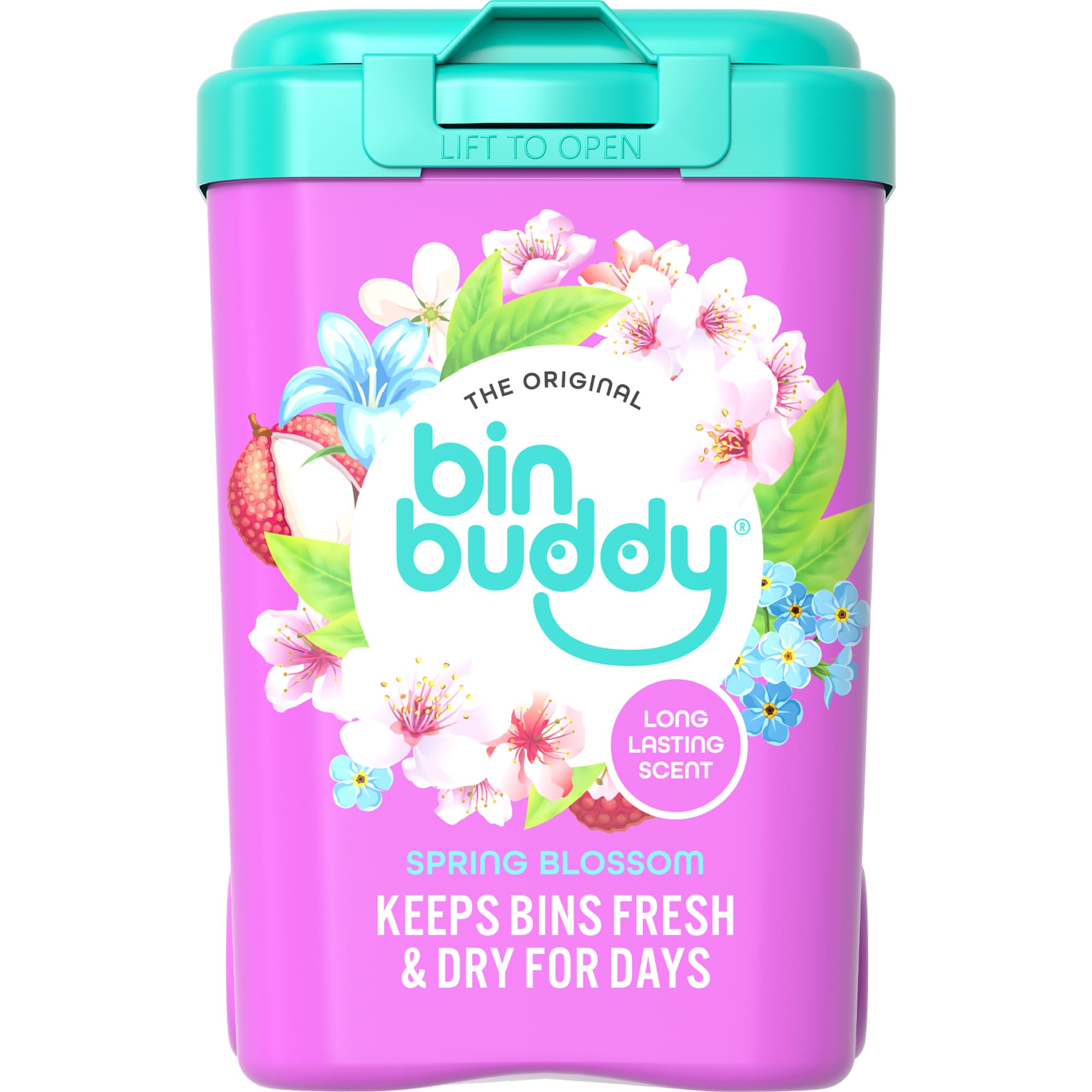 Bin Buddy Fresh Spring Blossom Powder - Deodoriser for Bins | 450g | Indoor & Outdoor Use 1