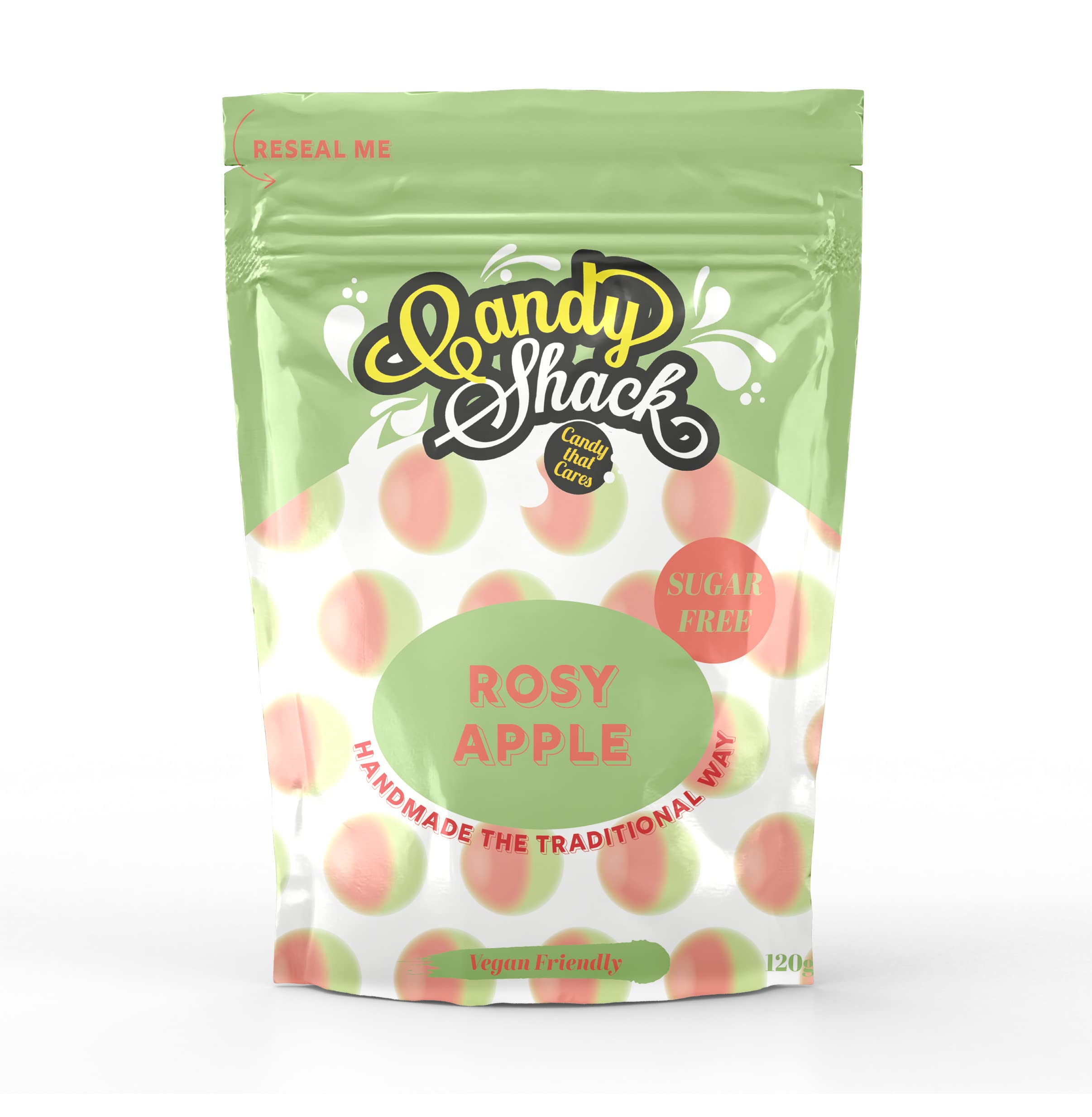 Candyshack Sugar Free Rosy Apples Liquorice | 120g Pack | Vegan & Gluten Free 1