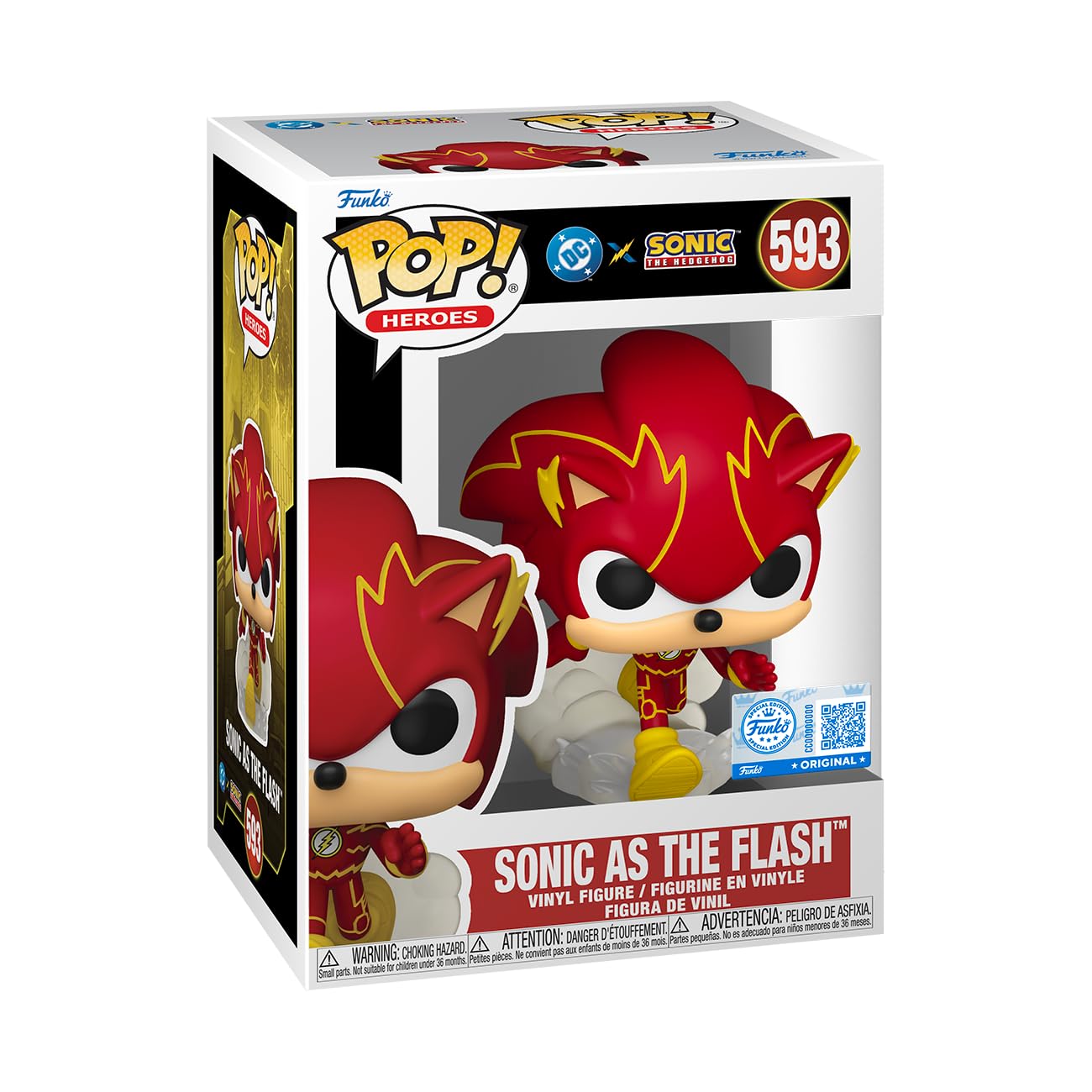 Funko Pop! Heroes: Justice League & Sonic - Sonic/Flash Hybrid Vinyl Figure