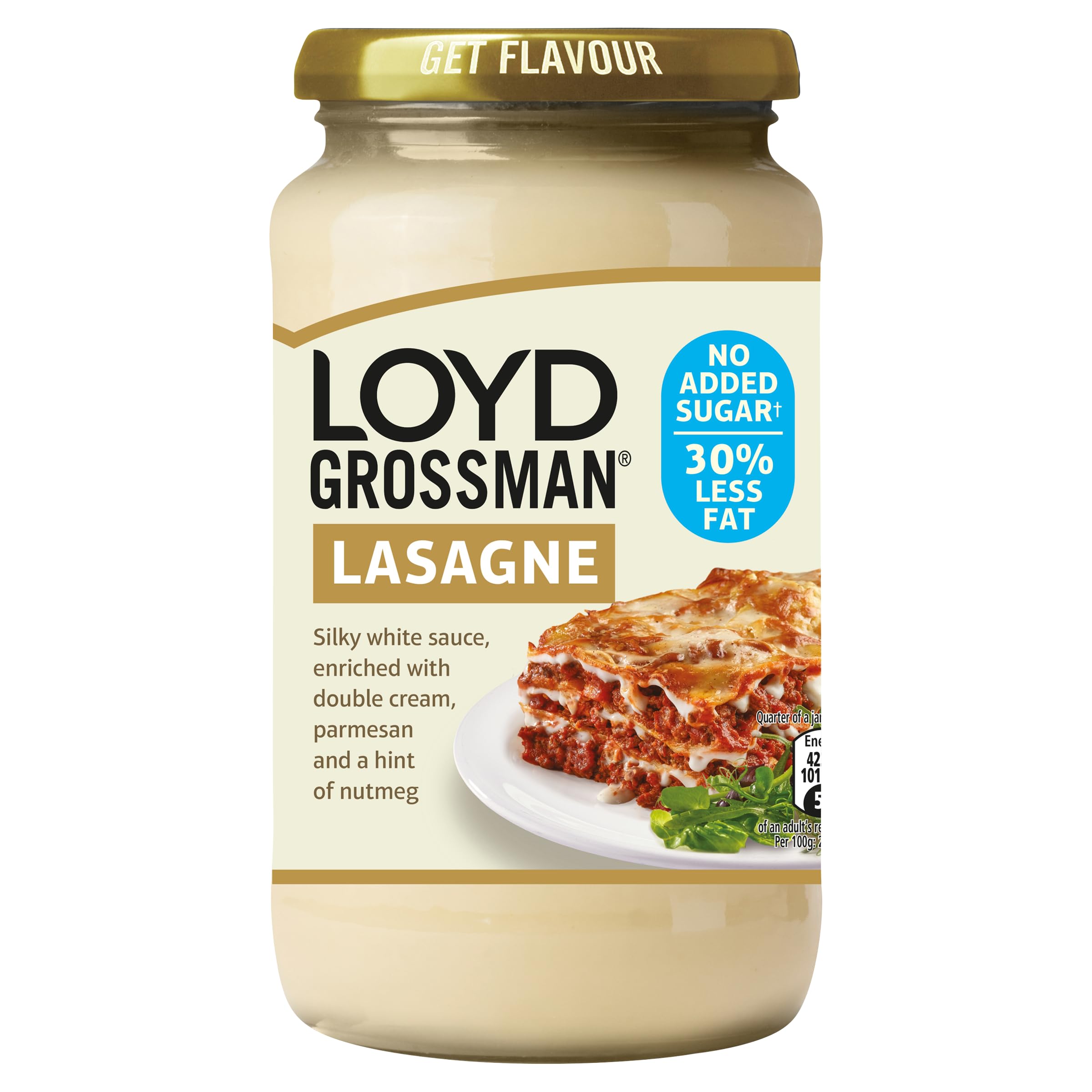 Loyd Grossman No Added Sugar White Lasagne Sauce | 30% Less Fat | 450g Jar 5