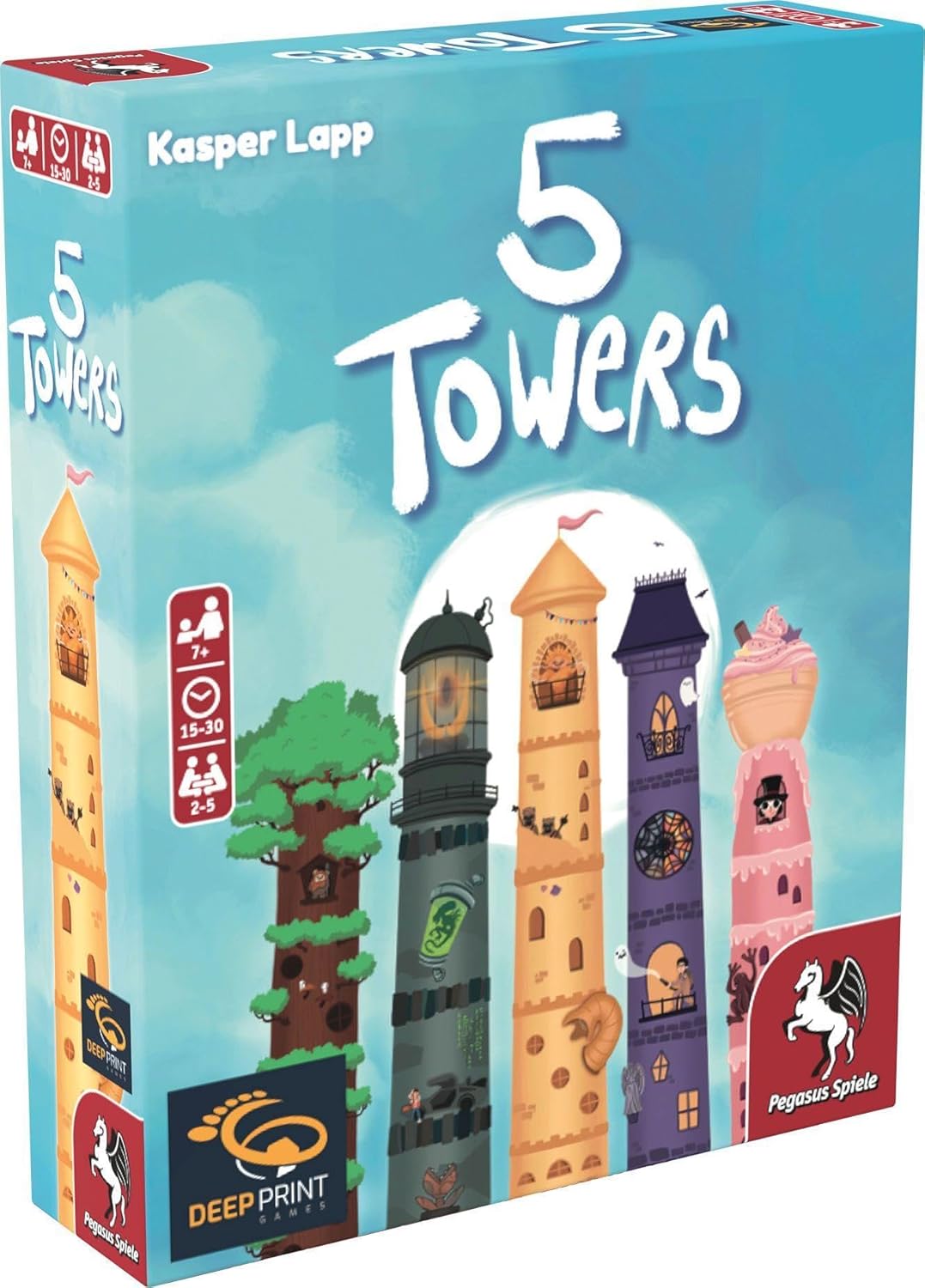 Pegasus Spiele 5 Towers Card Game (57814E)