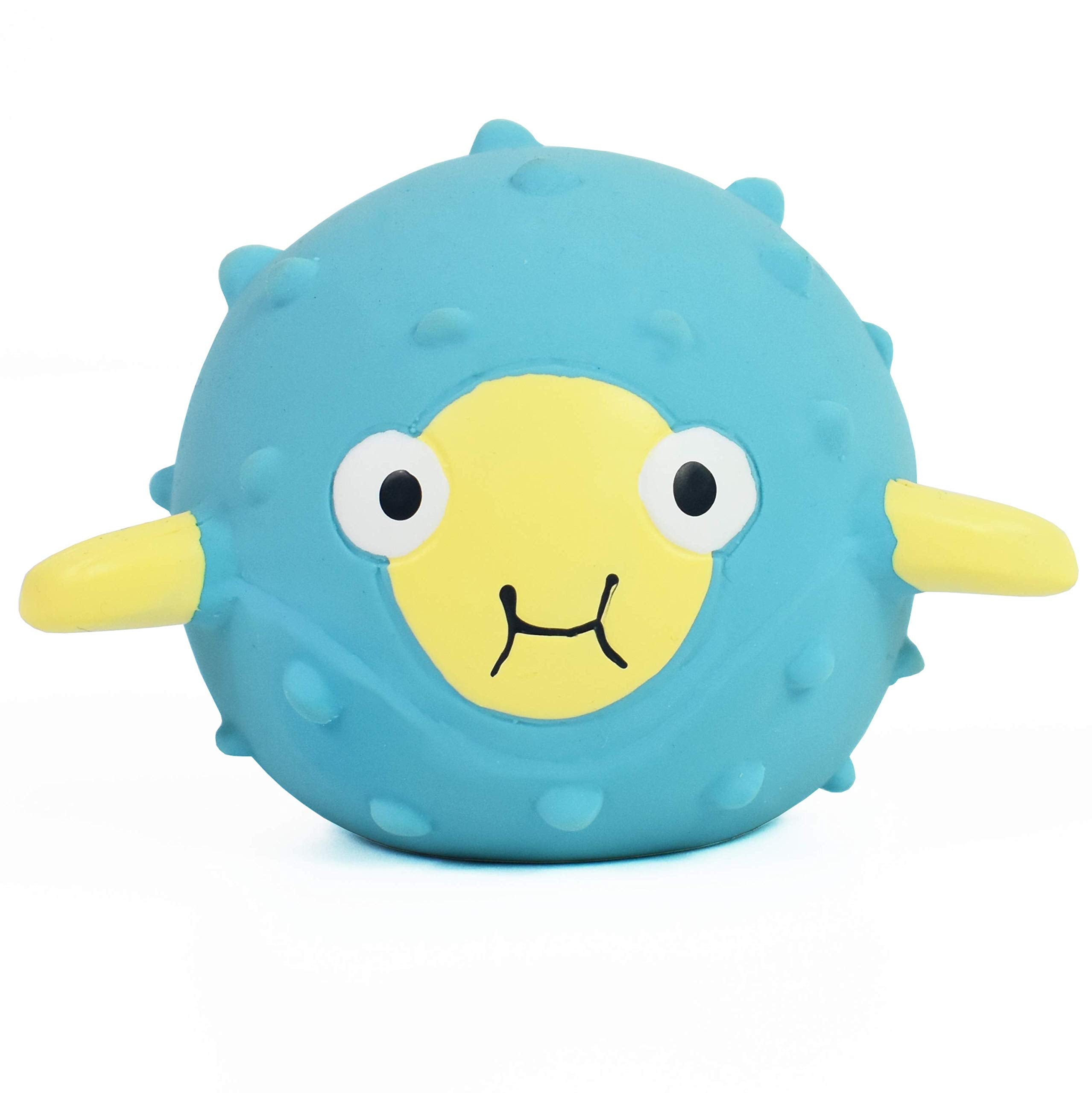Splash About Pufferfish Sensory Bath Toys - Pack of 3, Latex Rubber Floating Toys for Babies 10 Months+ 6
