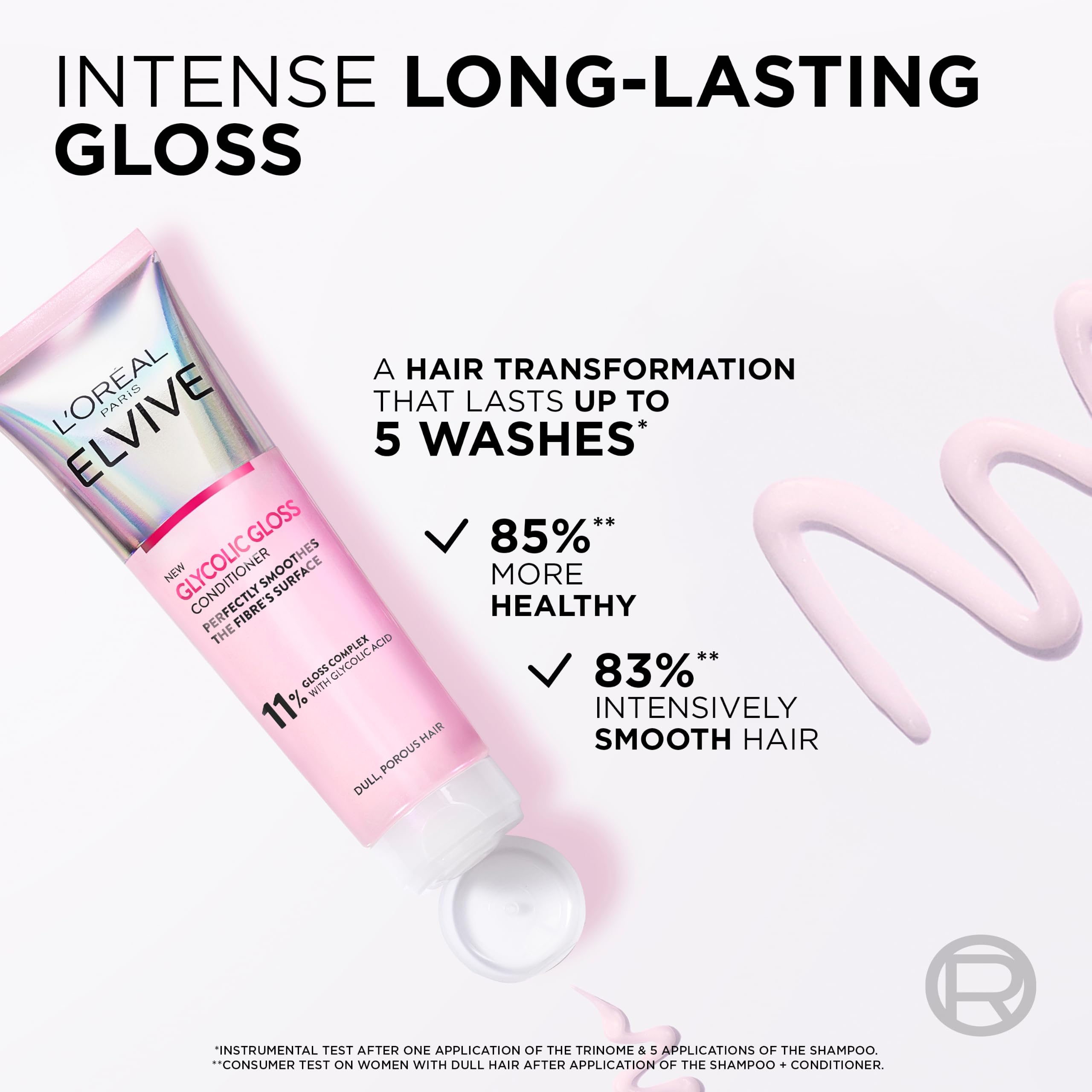 L'Oreal Paris Elvive Glycolic Gloss Conditioner - Smooth & Shiny Hair | 150ml 2