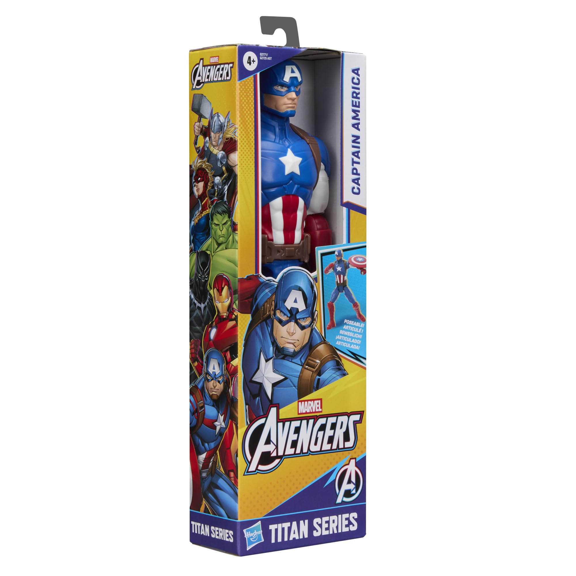 AVENGERS Titan Series Captain America Action Figure - 29.2 cm (11.5 in) | 11 Points of Articulation 9