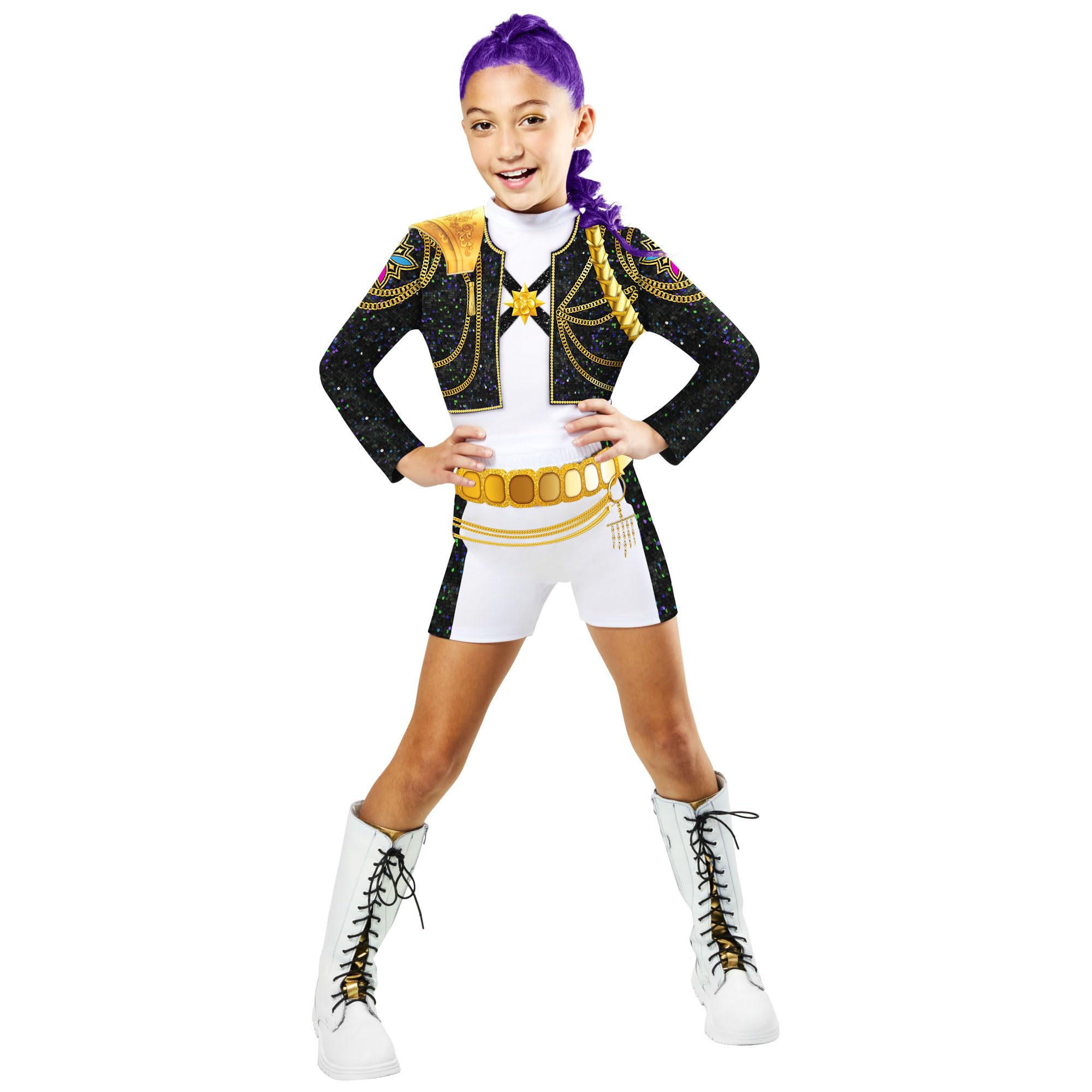 Rubies Official K-Pop Demon Hunters Rumi Golden Classic Child Costume | Size 6 Years | Polyester 1