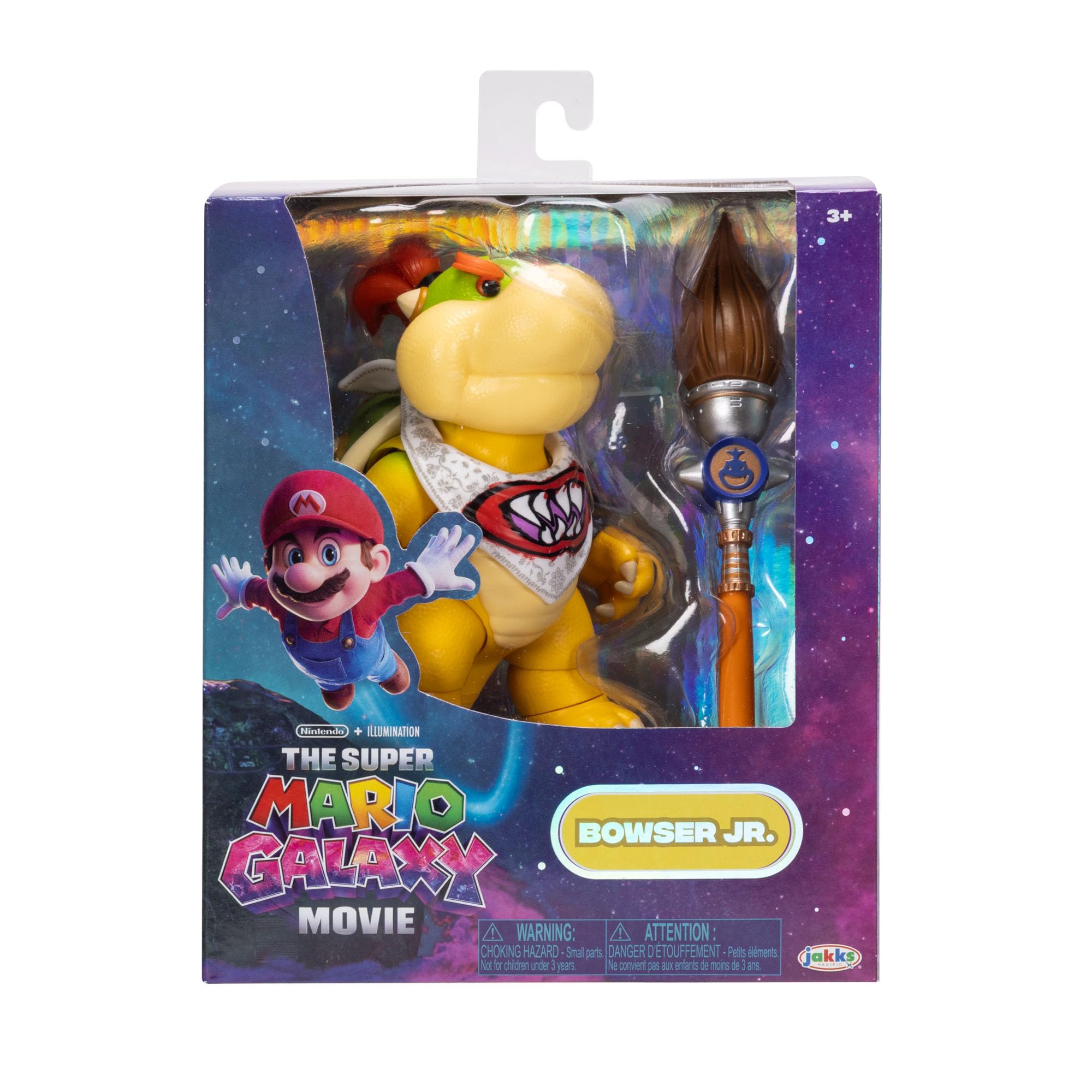 Jakks Pacific Super Mario Galaxy Movie Bowser Jr. Action Figure | 5-inch | 17 Points of Articulation 3