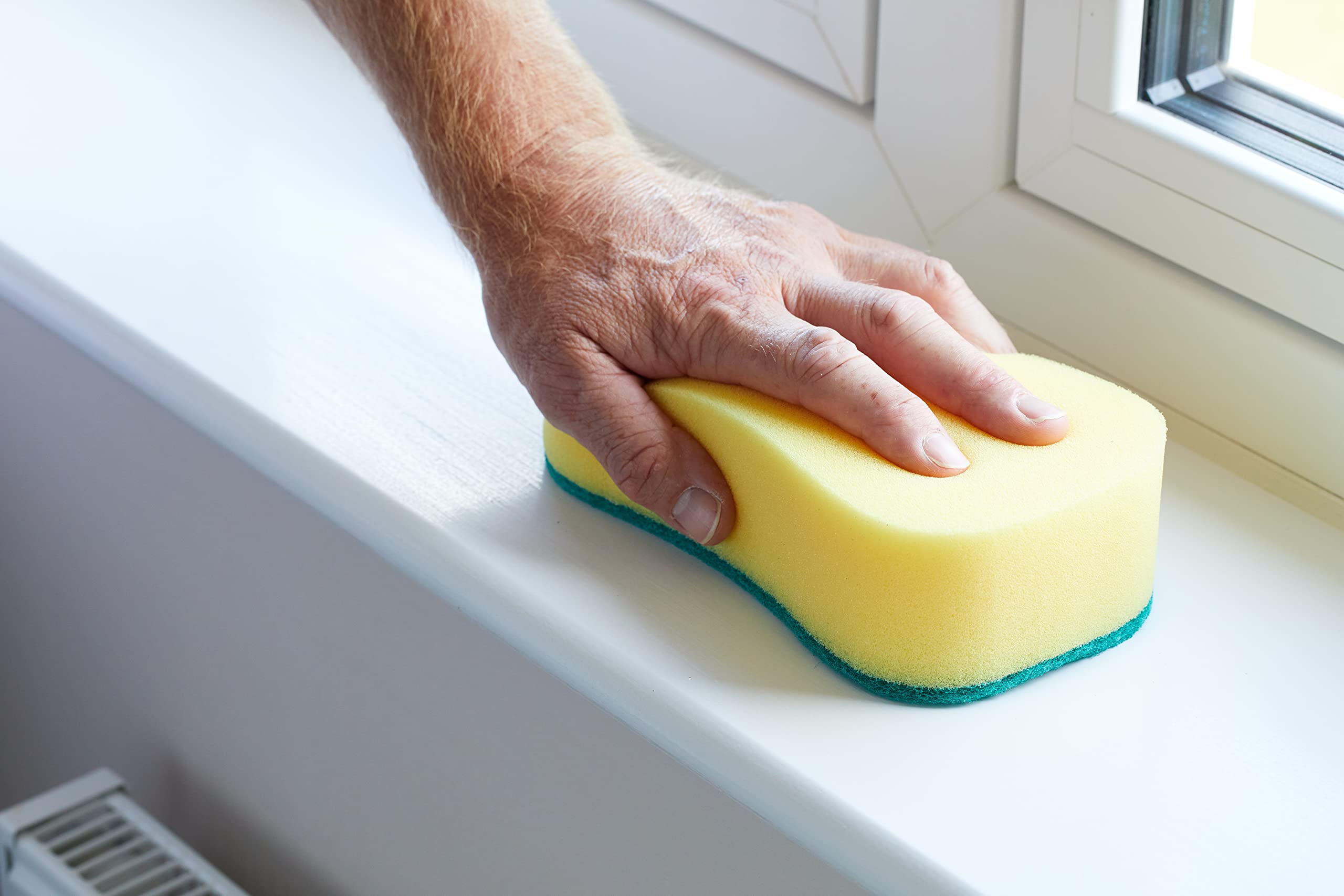 ProDec Contractor Jumbo Foam Preparation Sponge with Abrasive Side | 220x120x70mm 5