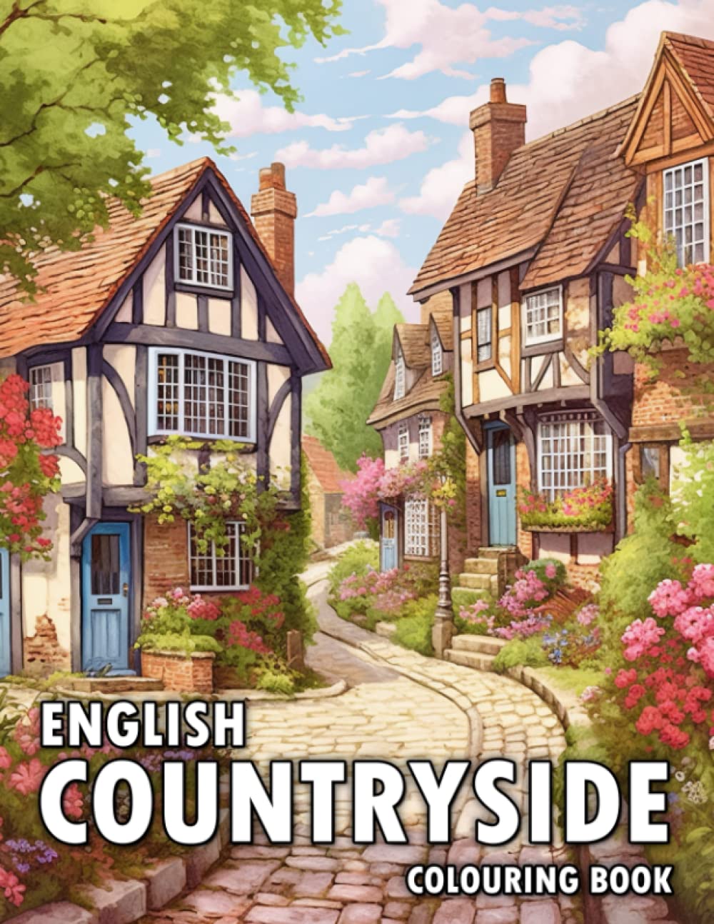 Tony Clark - English Countryside Colouring Book | 50 Illustrations | Paperback 1
