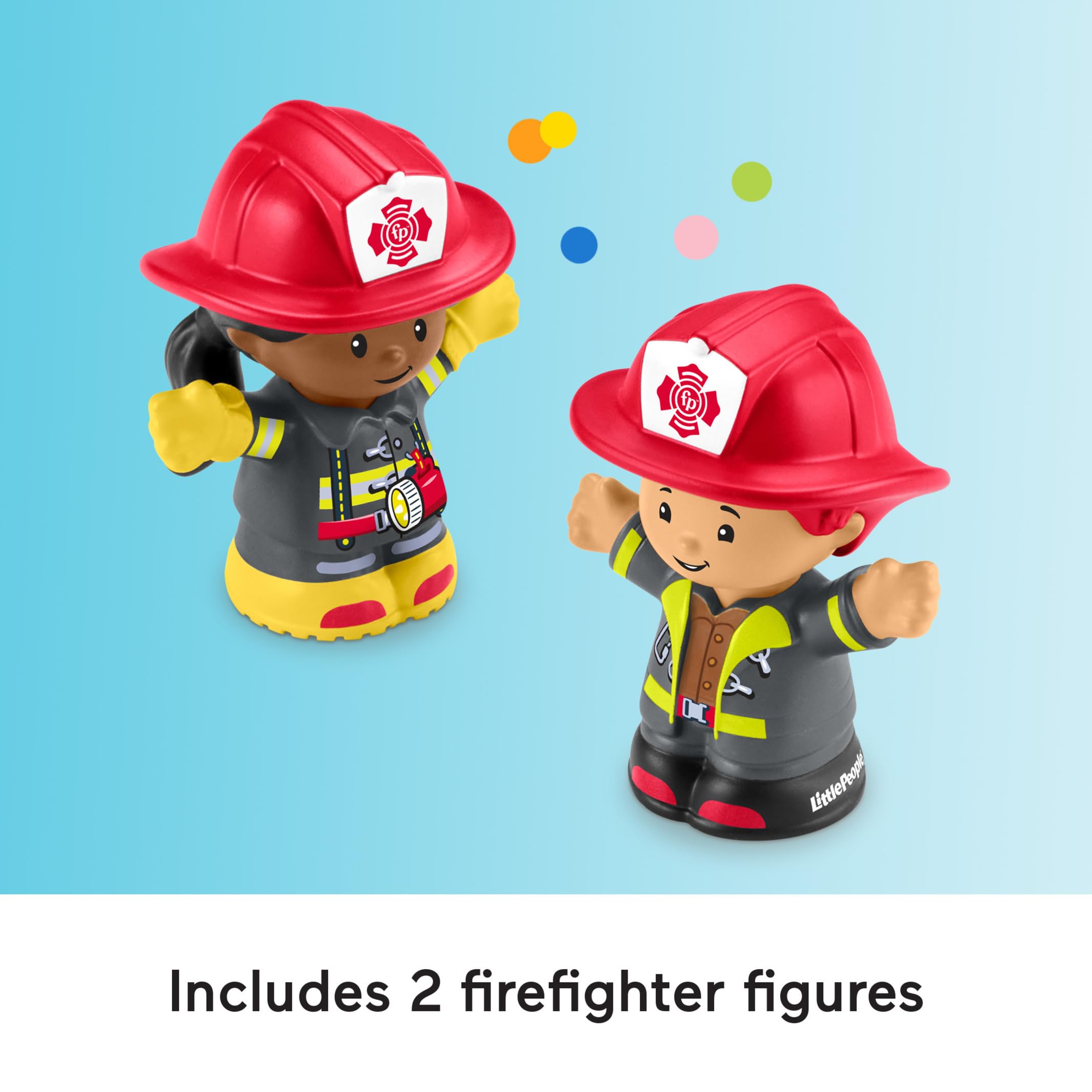 Fisher-Price Little People Fire Truck Push-Along Toy with Lights & Music | Ages 1-5 5