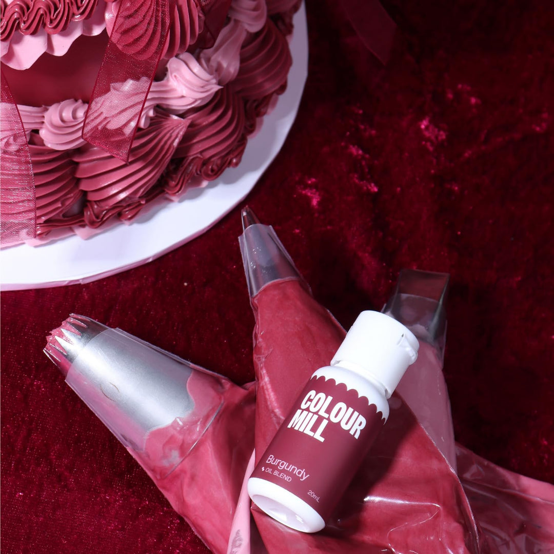 Colour Mill Oil Blend Food Colouring Burgundy - 20ml Squeeze Bottle