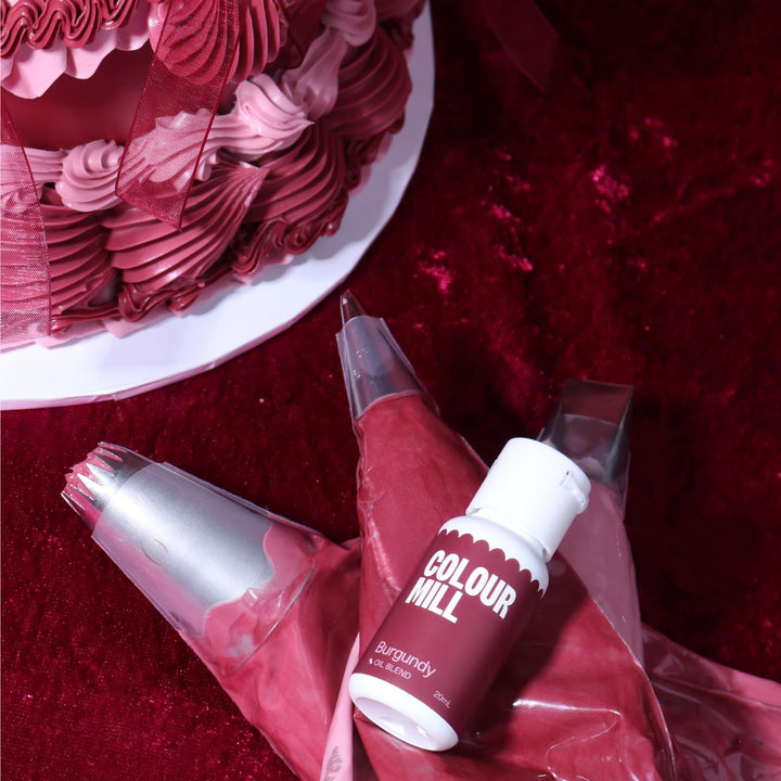 Colour Mill Oil Blend Food Colouring Burgundy - 20ml Squeeze Bottle