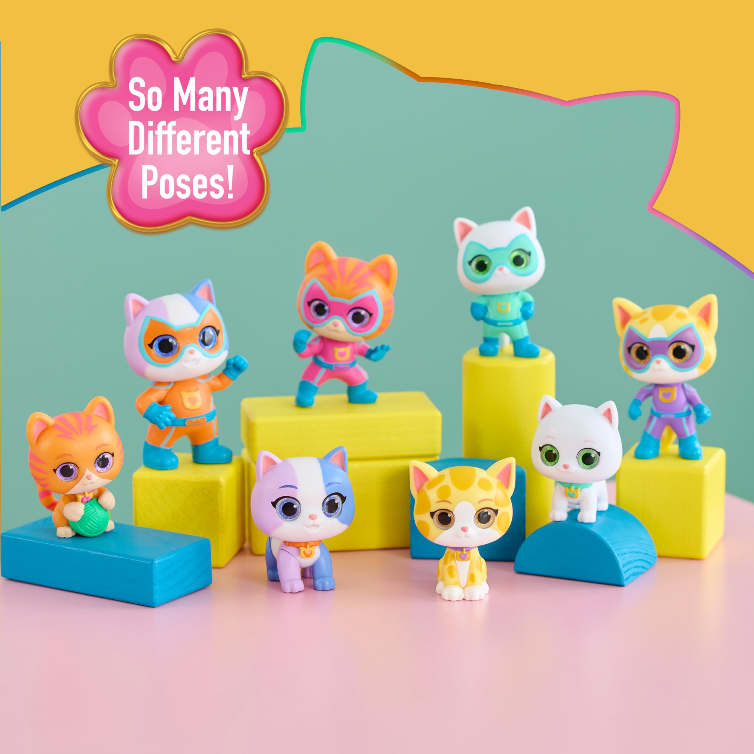 Just Play Disney Junior SuperKitties Collectible Figures Series 1, Ages 3+ 5