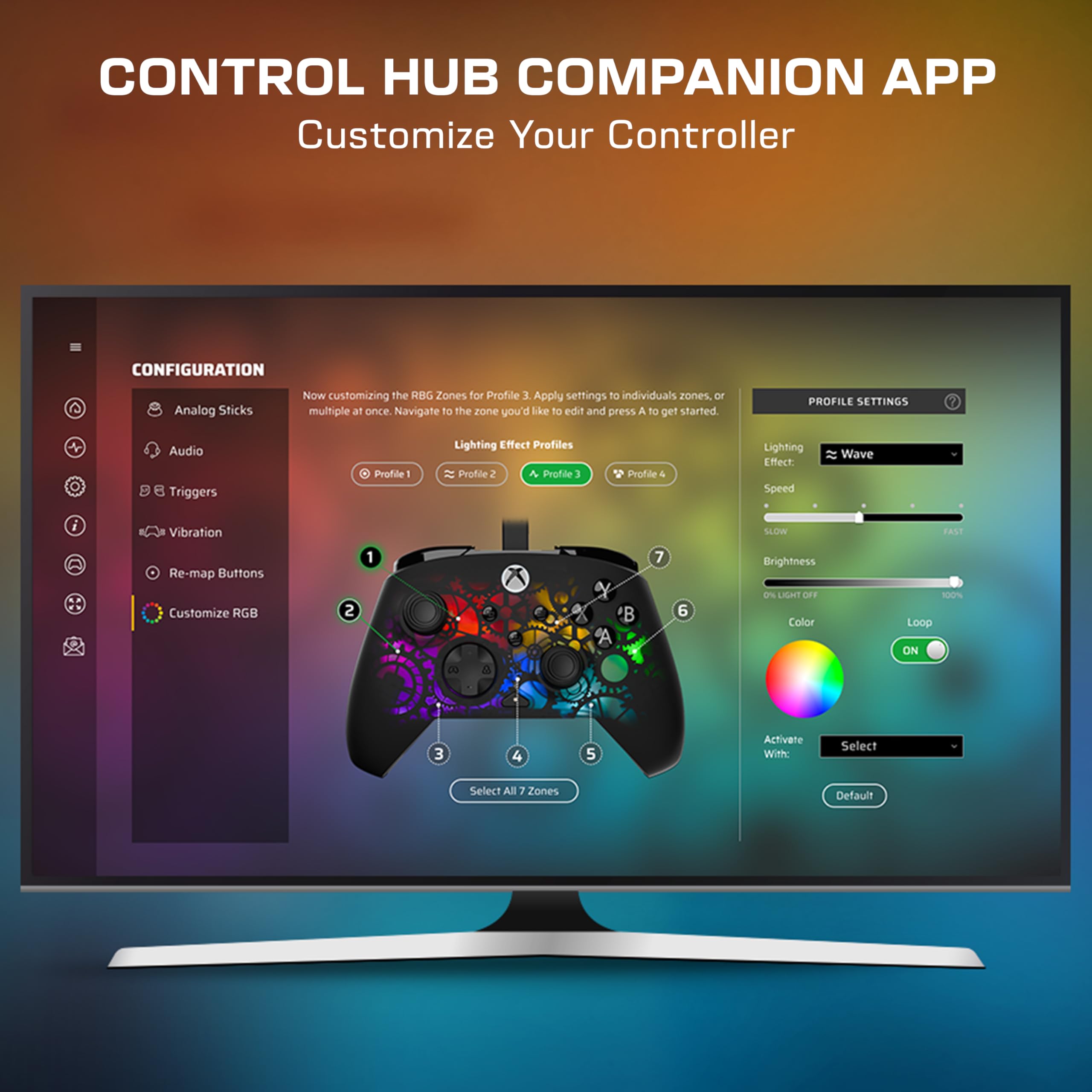 Turtle Beach Afterglow Ignite Time Machine Wired RGB Gaming Controller for Xbox and PC 5