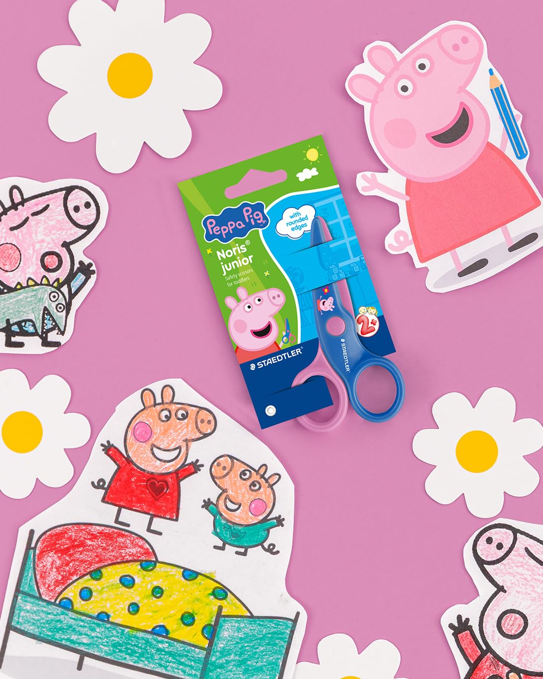 STAEDTLER Peppa Pig Noris Junior Safety Scissors - Rounded Tips, Paper Only Cut | Approx. 10cm 7