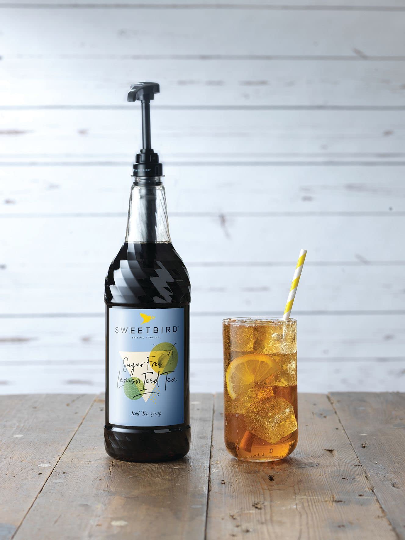 Sweetbird Sugar-Free Lemon Iced Tea Syrup - Vegan Friendly | 1 Litre