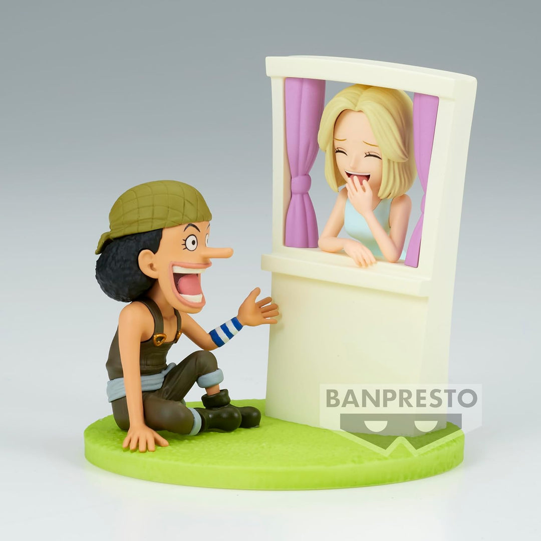 Banpresto BP88702P Usopp&Kaya One Piece World Collectable Action Figure, Log Sto