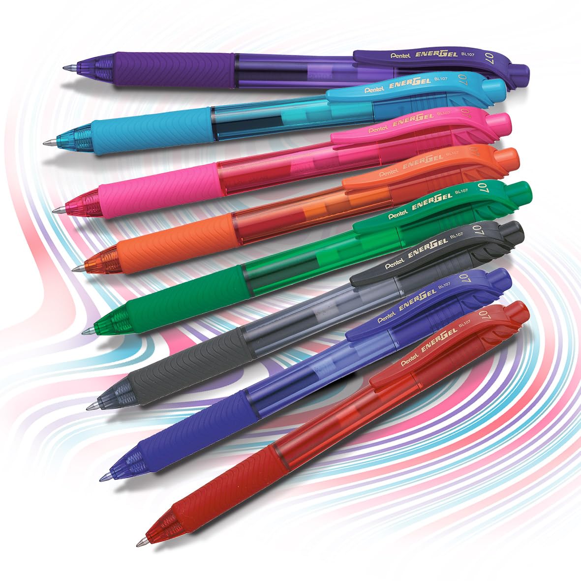Pentel EnerGel X Rollerball Pen - Green Ink | 0.7mm Tip | Retractable 4