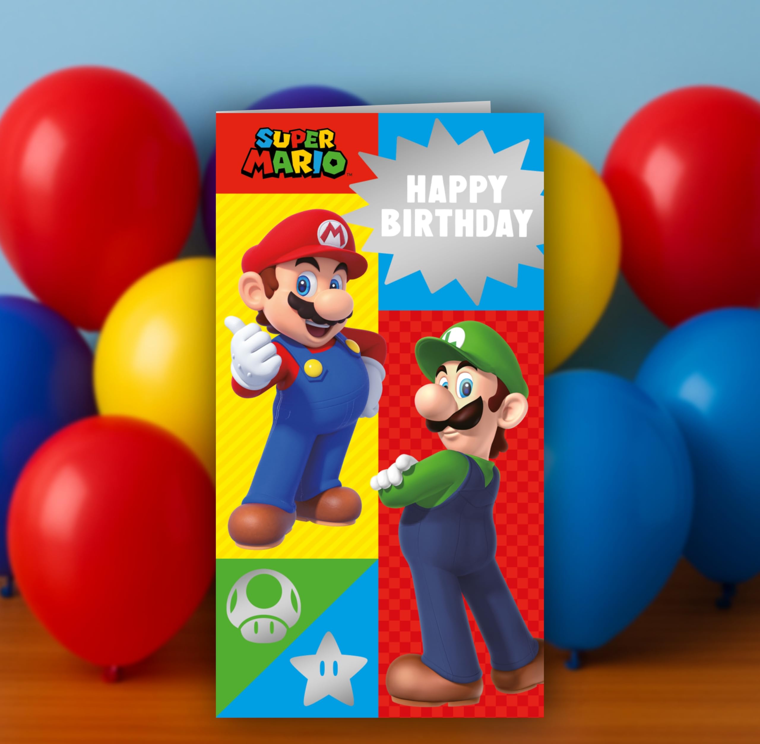 Danilo Promotions LTD Super Mario Birthday Card | Standard Size | Multi-Colour 3