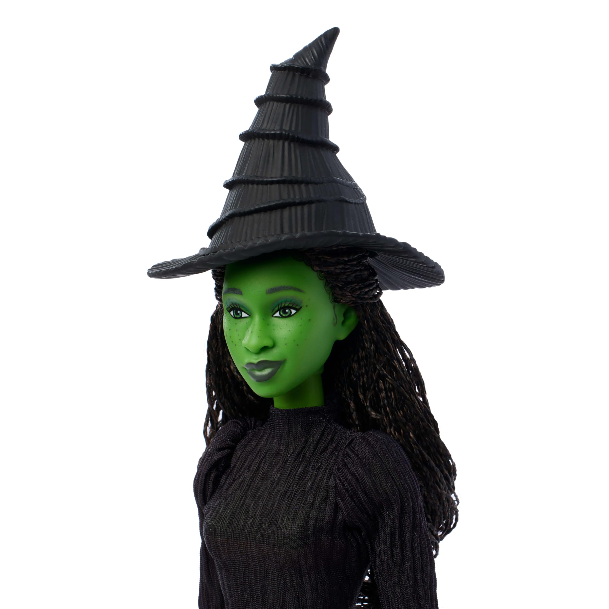 Mattel Wicked Singing Elphaba Fashion Doll & Accessories - Posable Musical Doll with Green Skin, Braided Hair, and Removable Dress 2