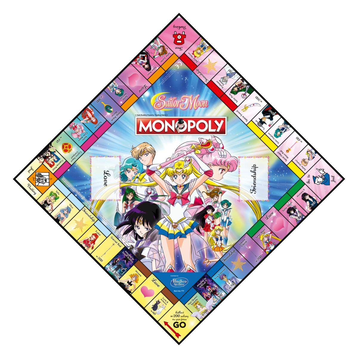 Winning Moves Sailor Moon Monopoly Board Game | 2-6 Players | Ages 8+ | Standard Edition 3