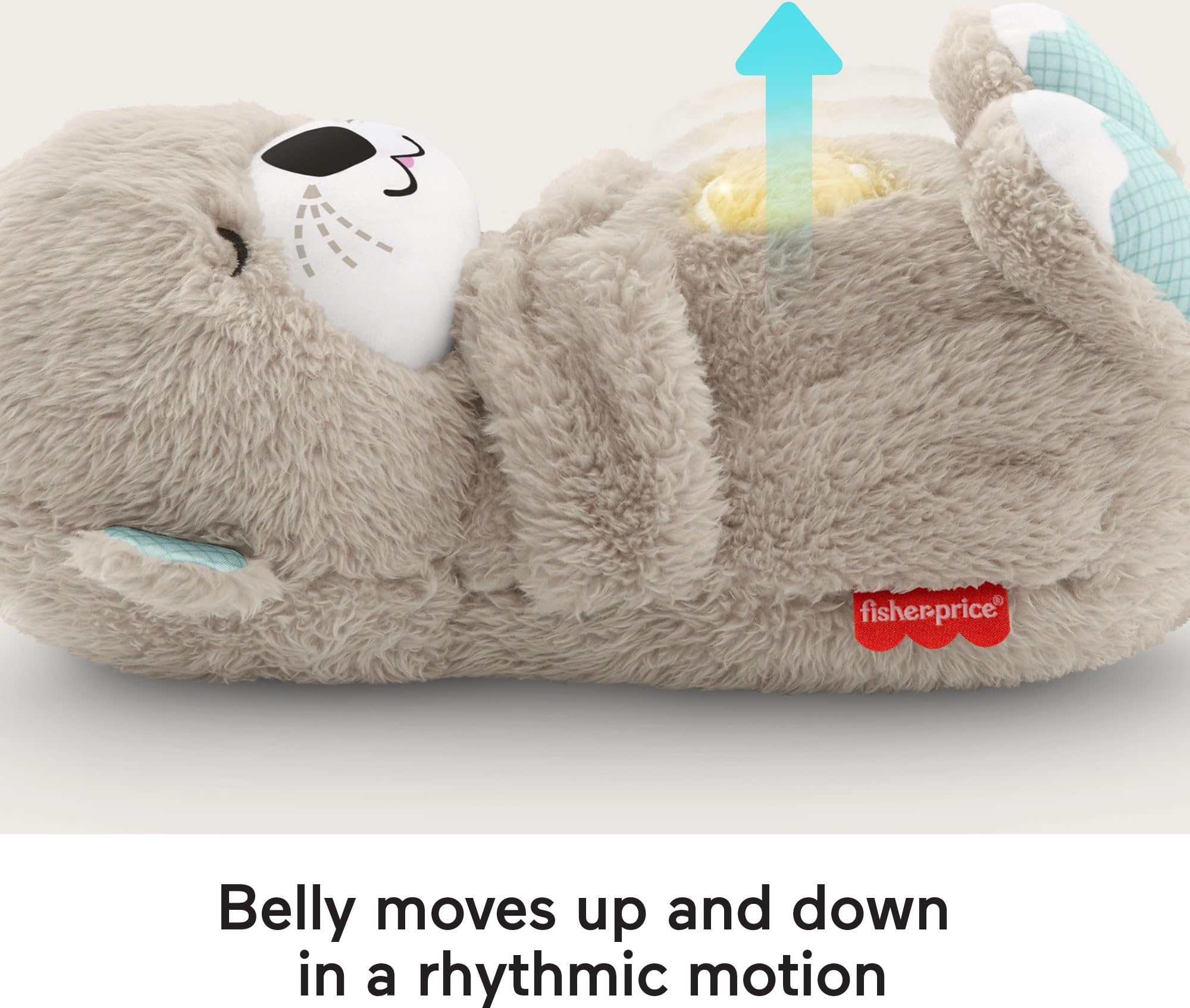 Fisher-Price Soothe 'N Snuggle Otter - Plush Sleep Soother with Breathing Motion, Music & Lights for Newborns 3