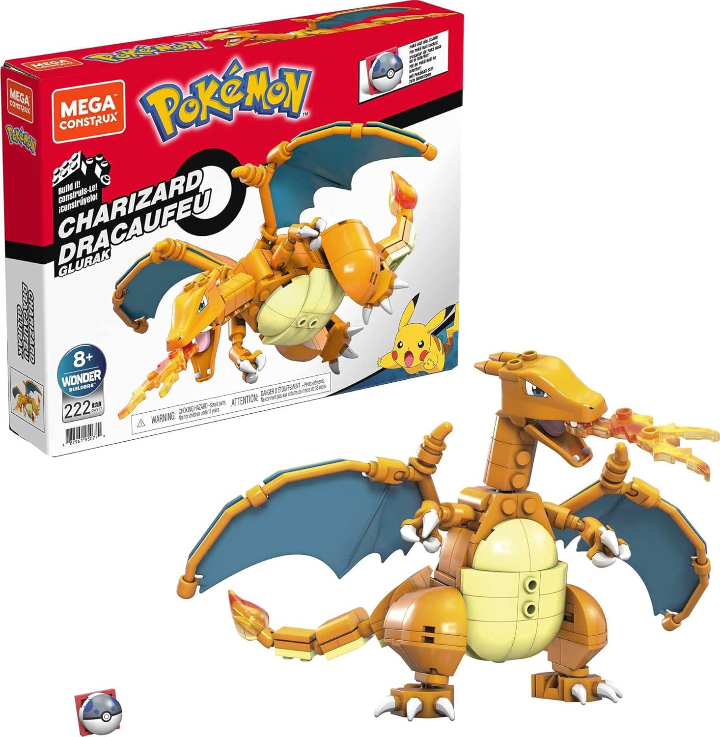 Mega Construx Pokémon Charizard - Buildable & Poseable Action Figure for Ages 6+ 1