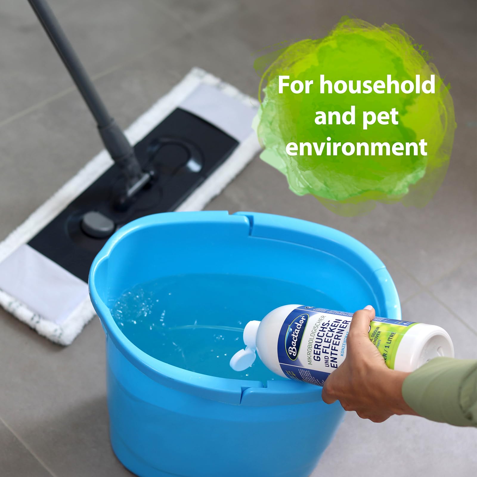 Bactador Enzyme Cleaner Concentrate 1L - Pet Stain & Odour Remover | Microbiological Neutraliser | Makes up to 50 Litres