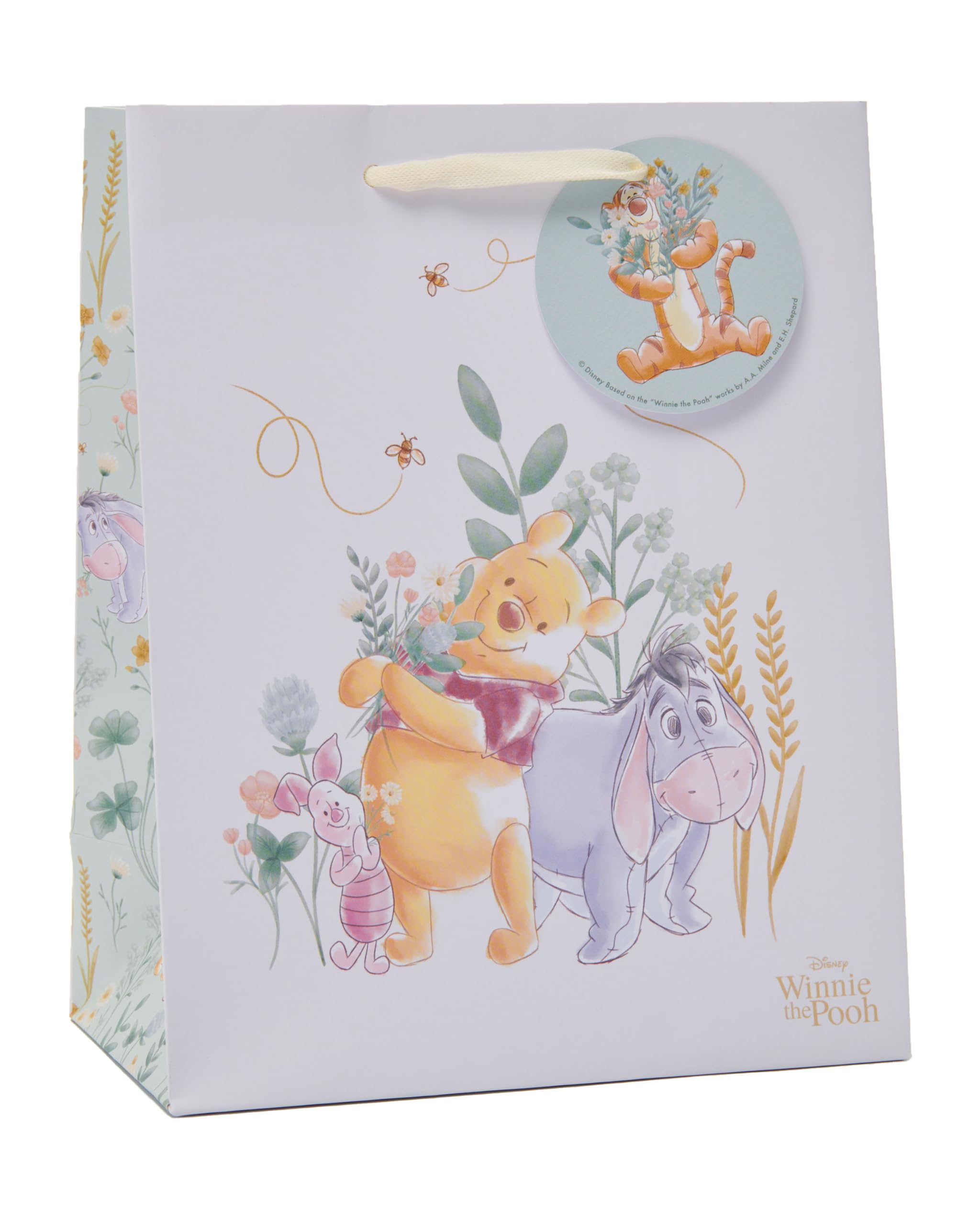 UK Greetings Disney Winnie The Pooh Medium Gift Bag | FSC Certified | 22.8 x 19 cm 1