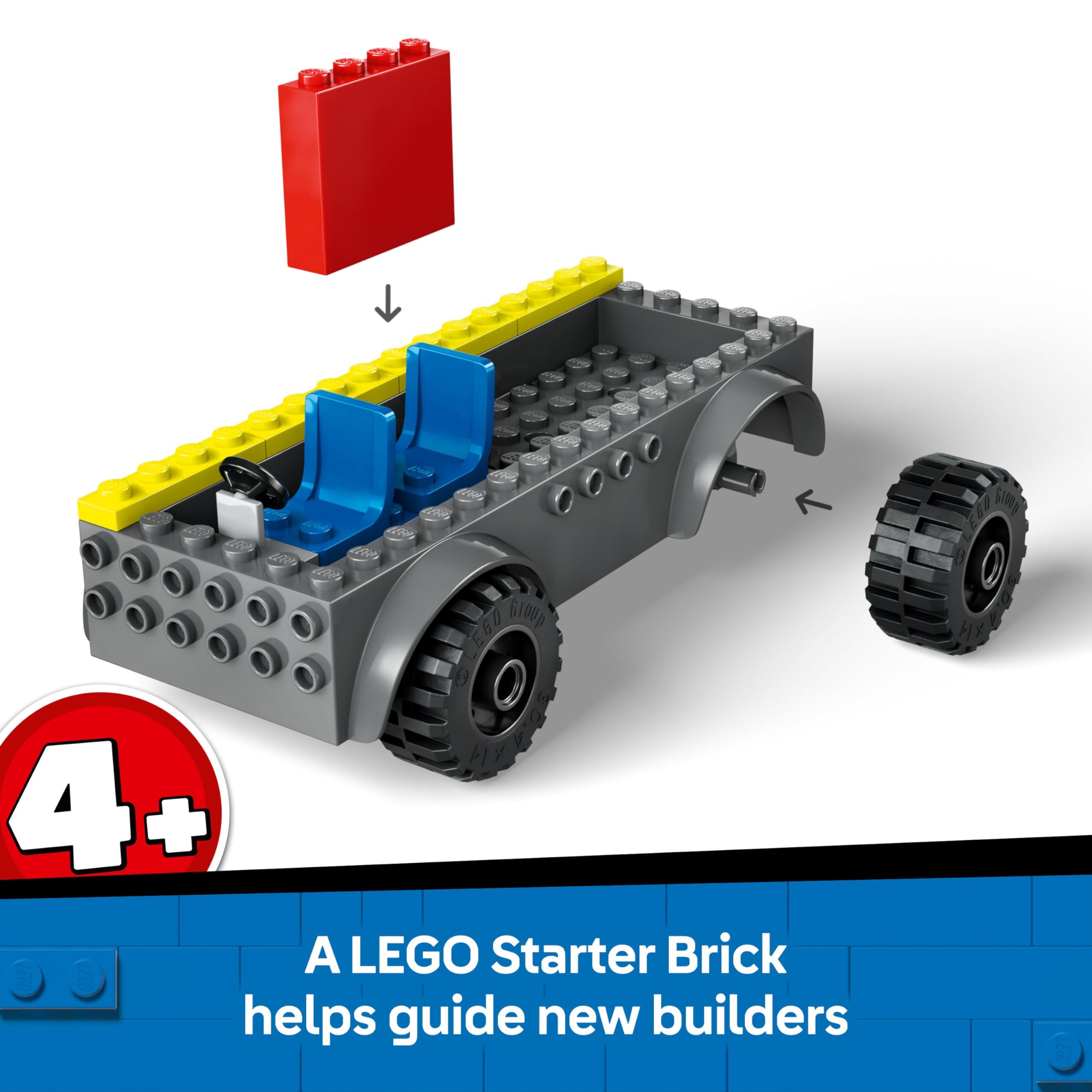 LEGO City Fire Engine with Ladder Toy - Building Set for Kids Aged 4+ 9