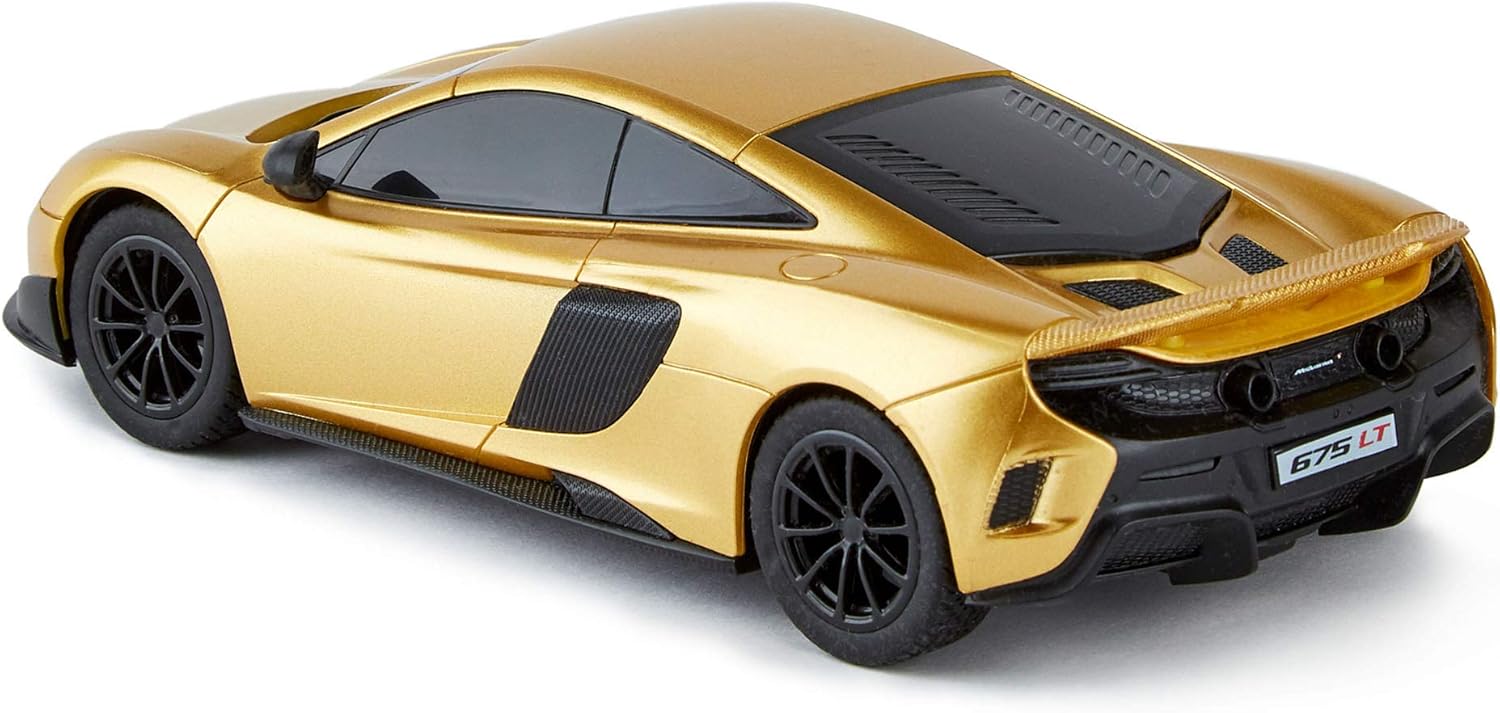 McLaren 675LT 1:24 Scale RC Car - Gold, 2.4GHz Remote Control with Working Lights 2