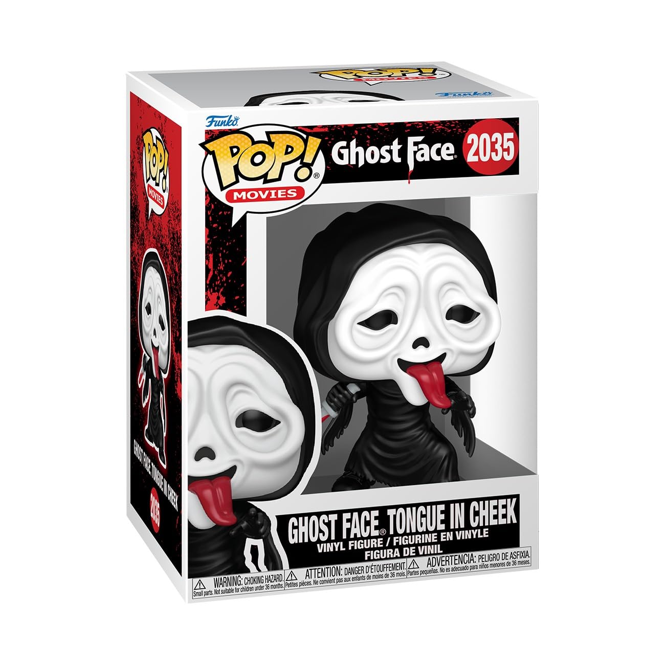 Funko POP! Vinyl: Ghost Face with Tongue - Movie Collectible Figure | 3.75 in 1