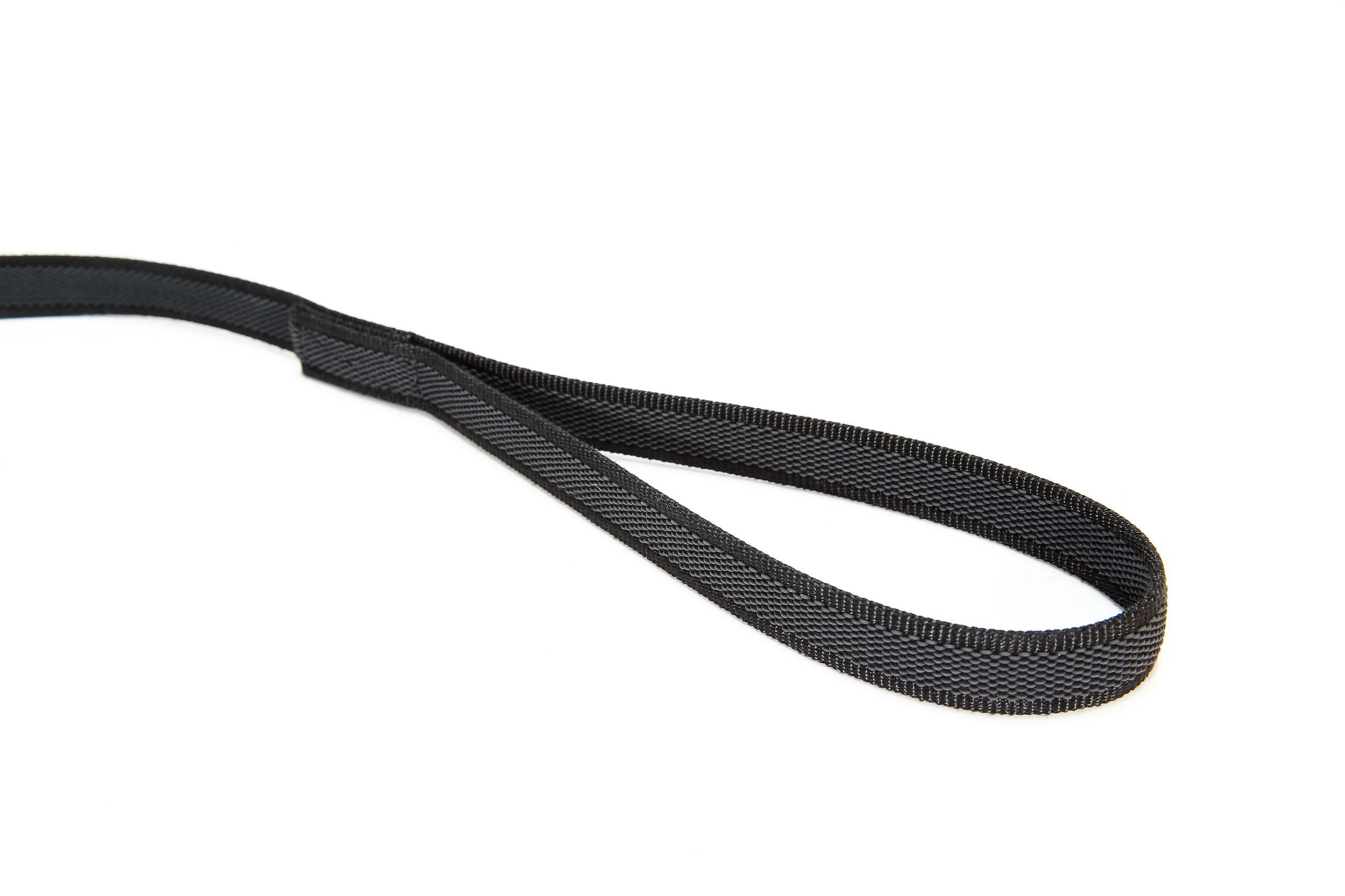 Julius-K9 Color & Gray Super-Grip Leash - Rubber Threads for Optimum Grip | 20 mm x 1.2 m | Black-Gray 2