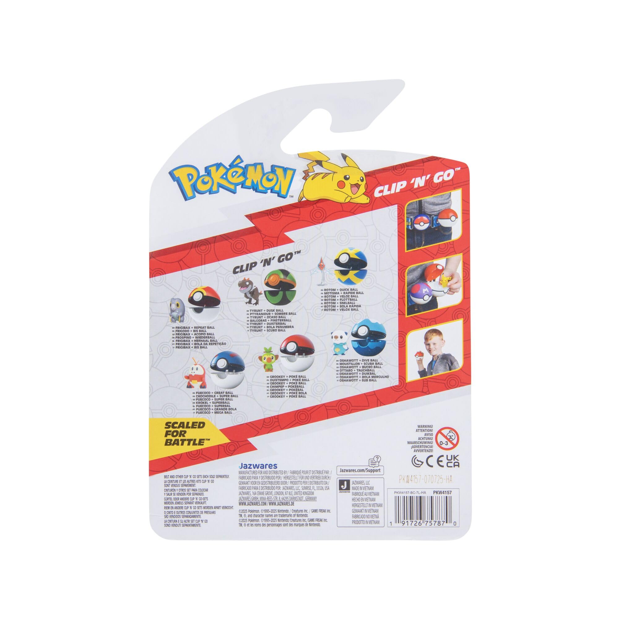 Pokémon Clip ‘N’ Go Grookey and Poké Ball - 2-Inch Battle Figure Playset 10