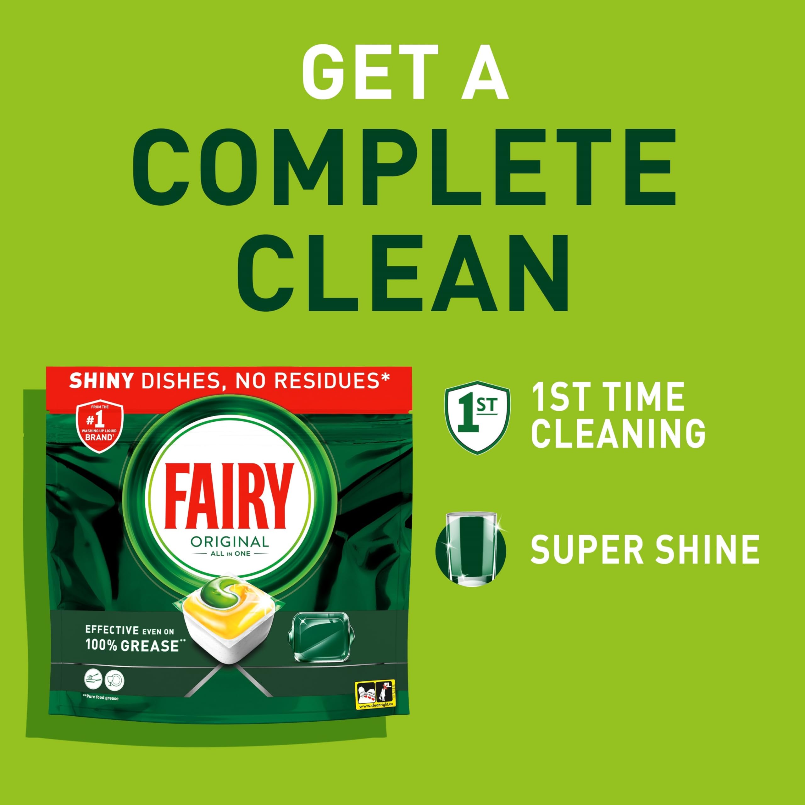 Fairy Original All in One Dishwasher Tablets, Lemon, 84 Count 9
