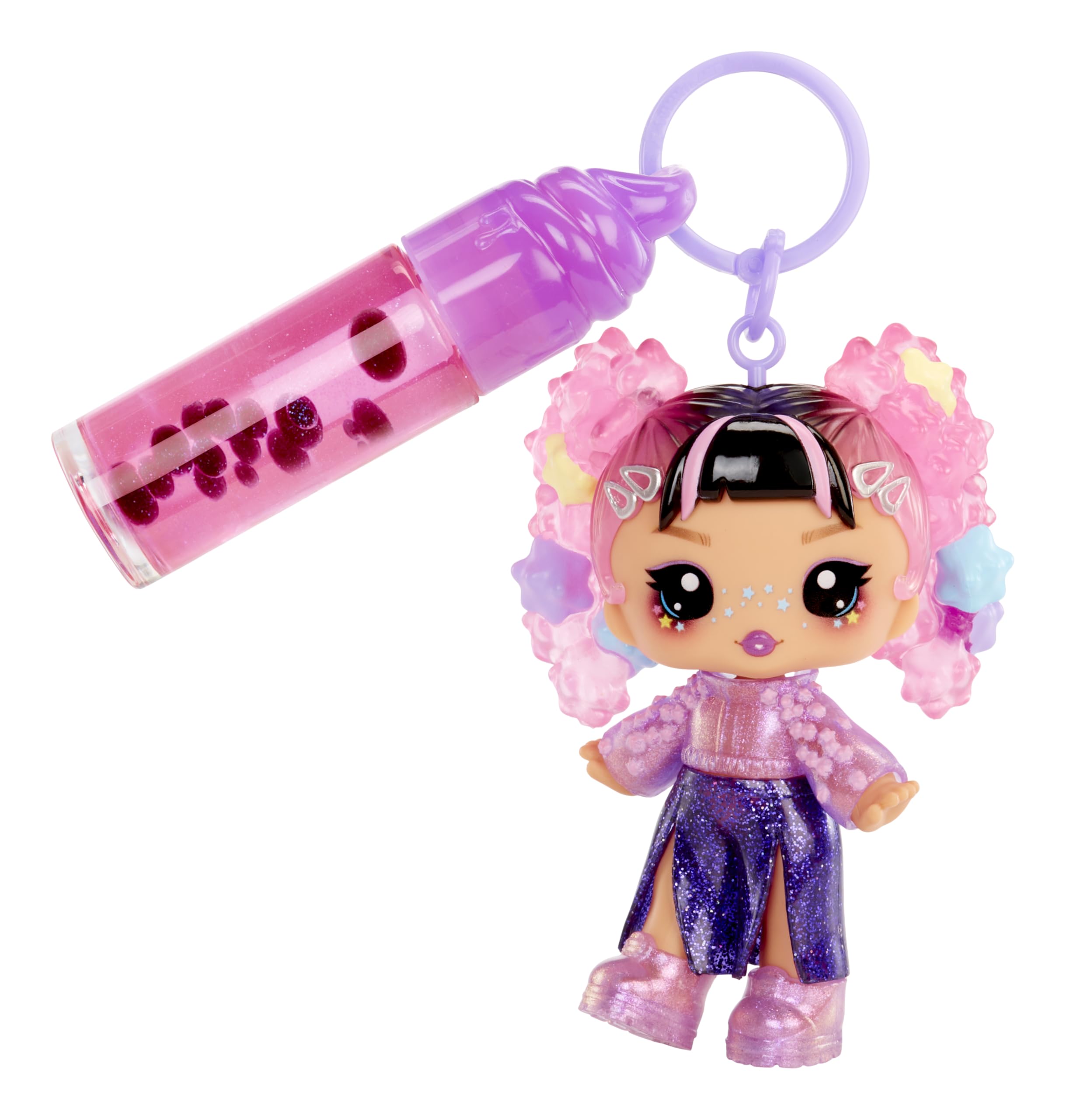 Yummiland Lip Gloss Doll - Sour Sweeties Astrid Stars - DIY Lava Lamp Lip Gloss Kit & Fashion Doll for Kids