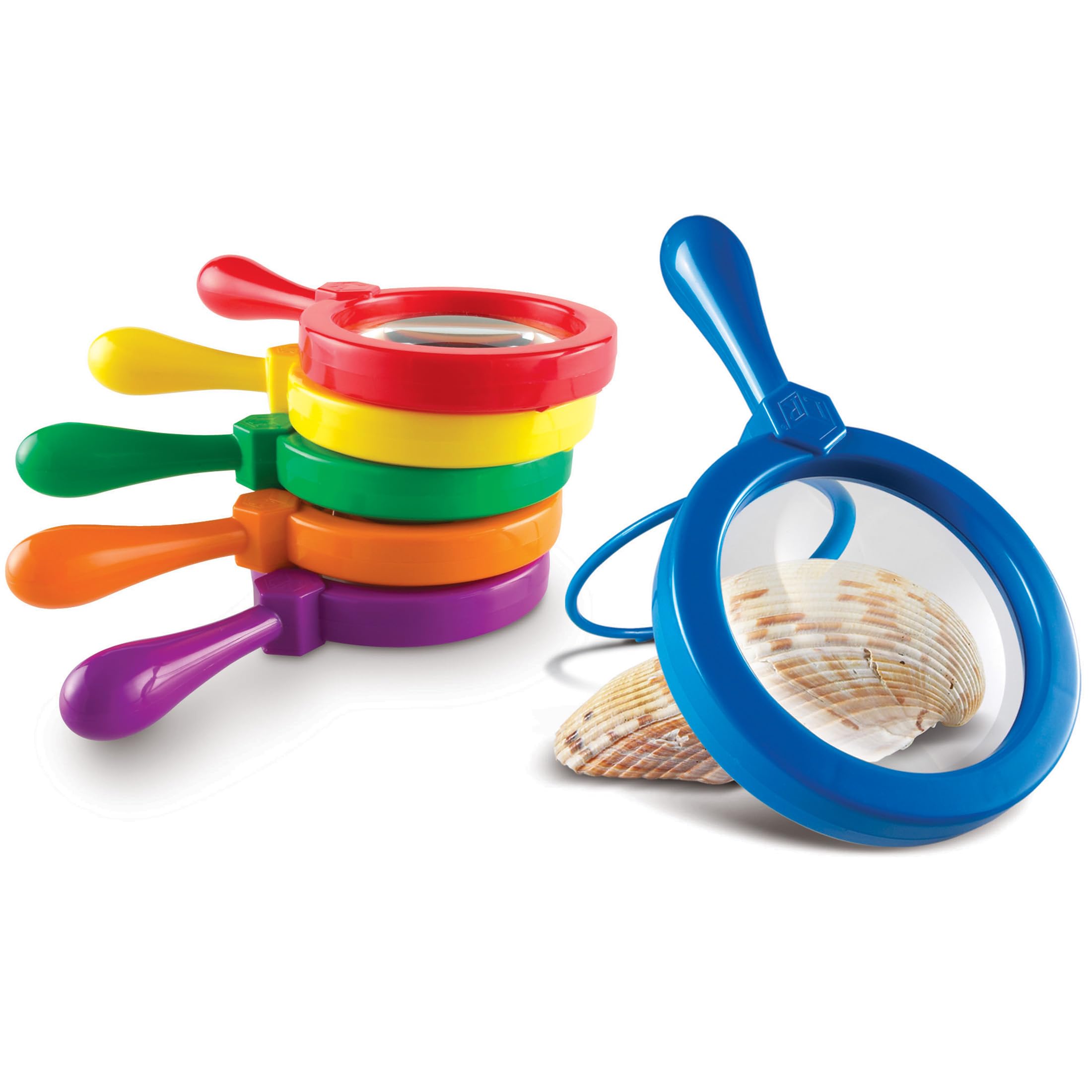 Learning Resources Jumbo Magnifiers - 4.5x Magnification, Set of 6 | Ages 3-7 1