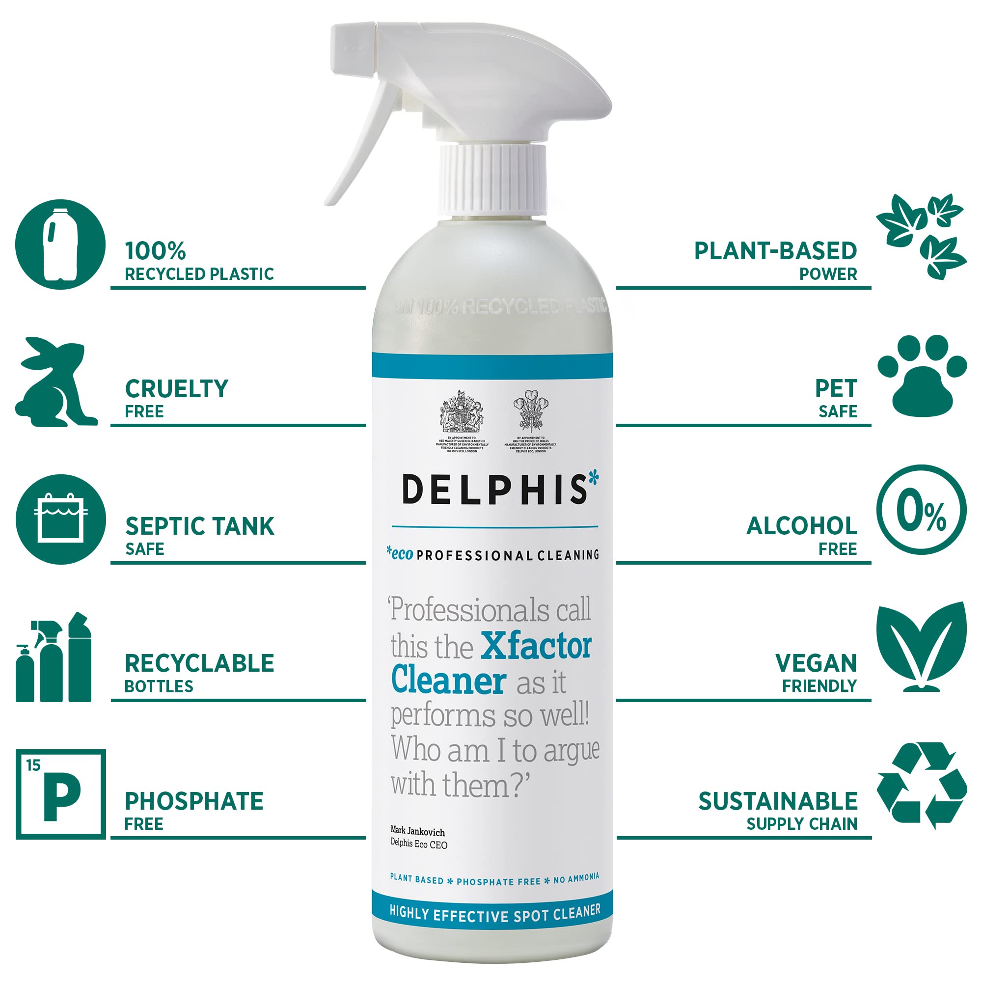 DELPHISECO Xfactor Spot and Stain Remover Spray - Eco Friendly | 700 ml | Plant-Based