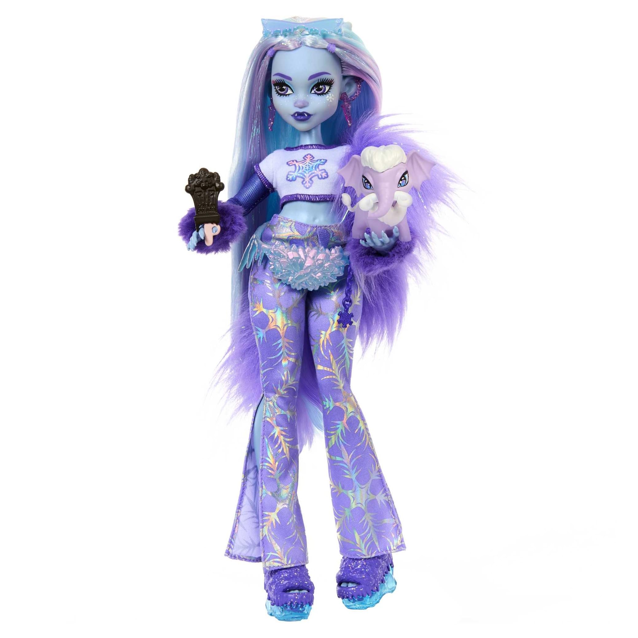 Monster High Abbey Bominable Yeti Doll with Pet Mammoth Tundra and Themed Accessories HNF64 1