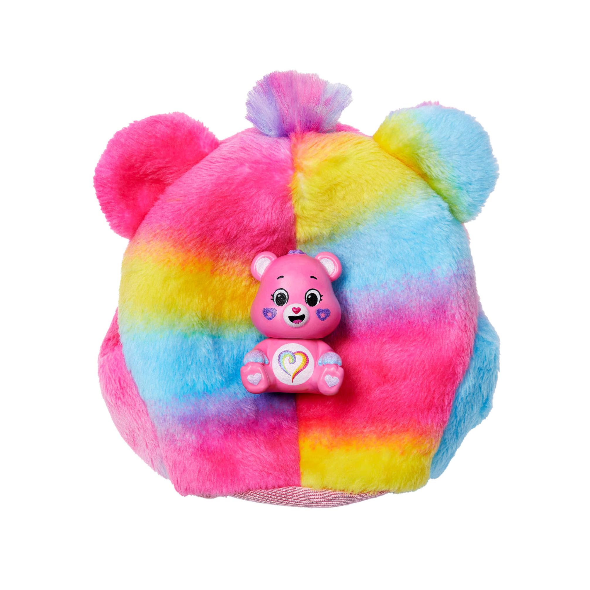 Barbie Cutie Reveal Care Bears Doll & Accessories - Togetherness Bear with 10 Surprises, Color Change & Mini Bear (JFV60)
