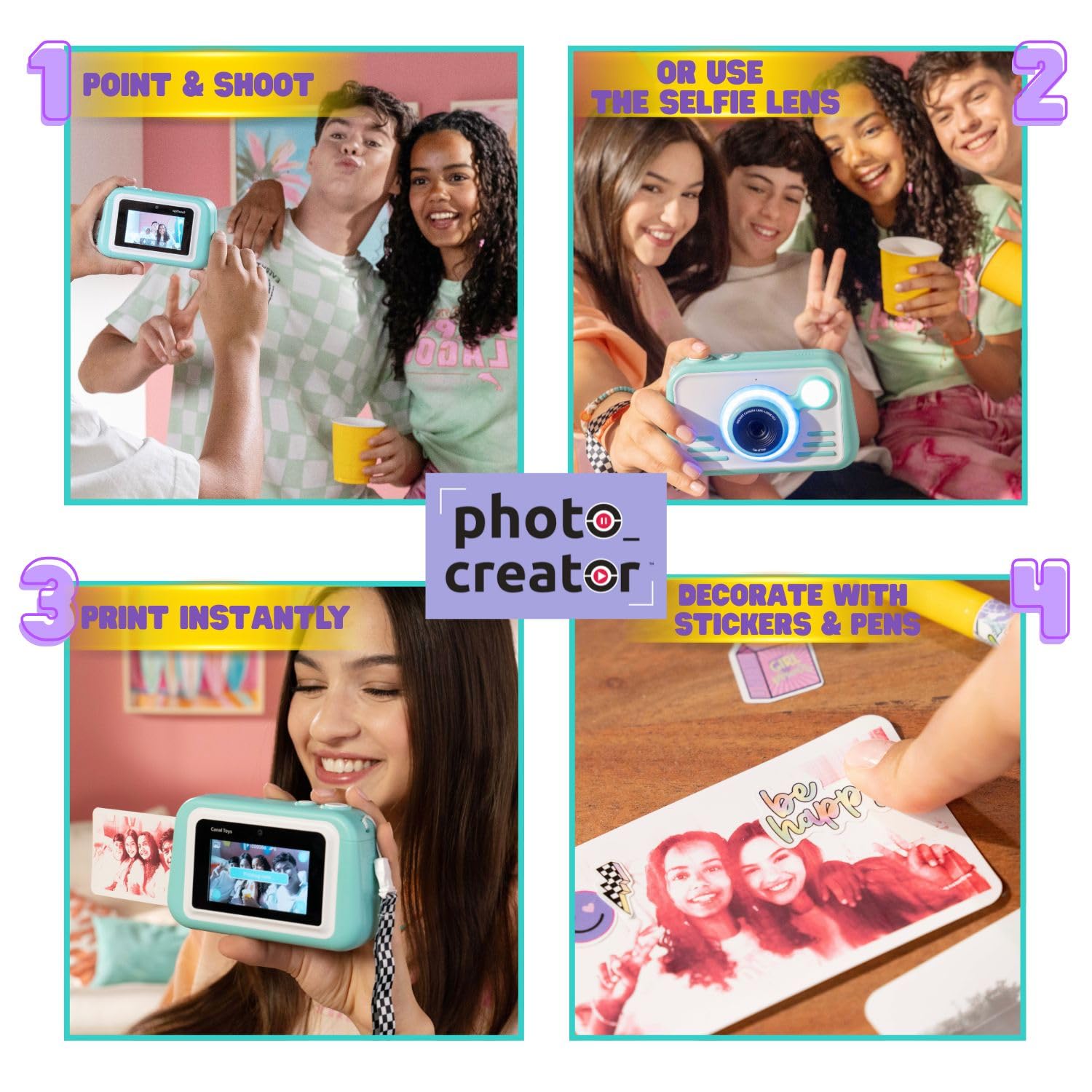 Photo Creator Instant Print Camera 2.0 - 32MP Digital Camera with 3" Touchscreen & Real Photo Prints 7