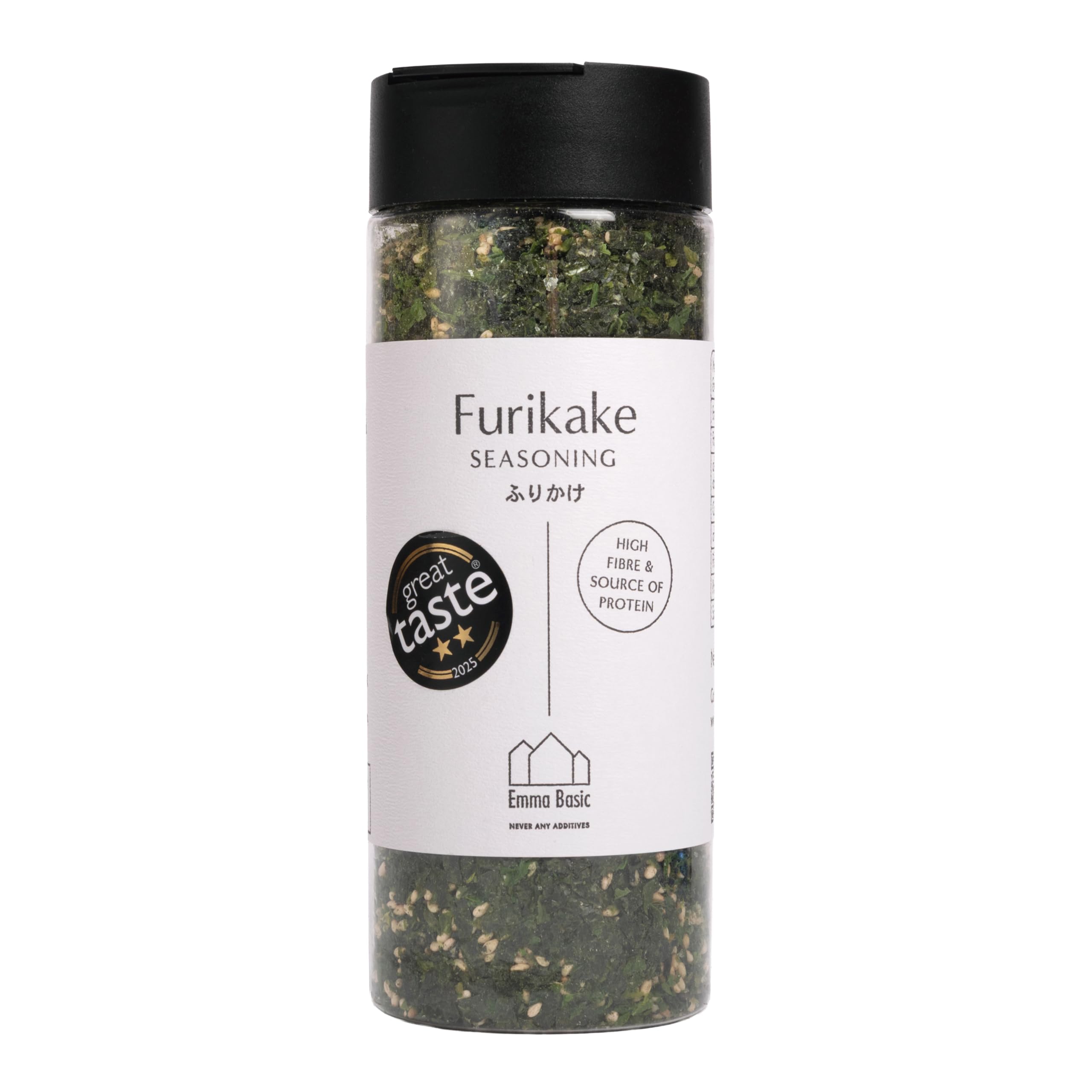 Emma Basic Seaweed Furikake Rice Seasoning - High Fibre, Source of Protein | 100g Flake