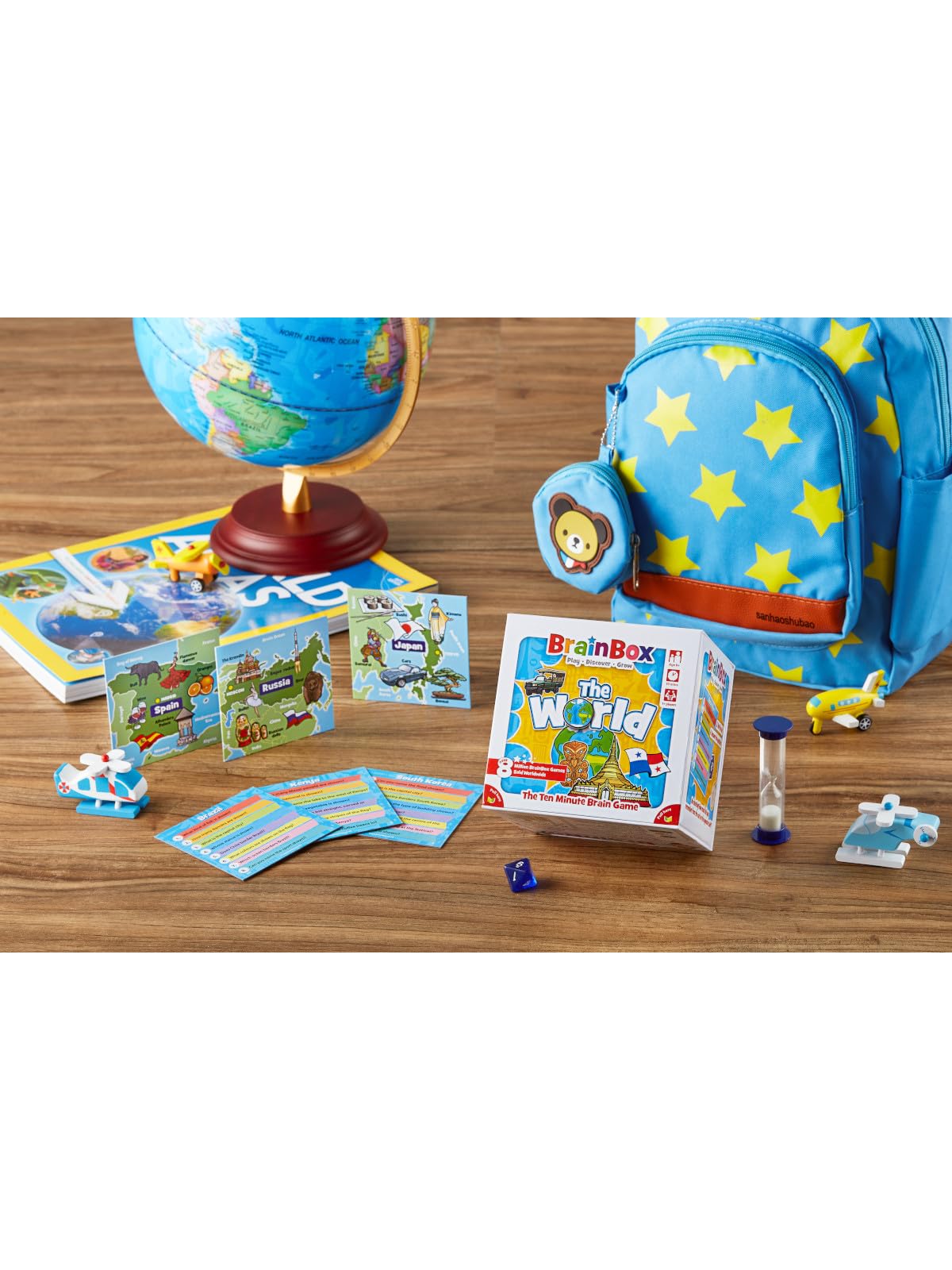 BrainBox The World Card Game | 55 Cards, 440 Questions | Family Fun for Ages 8+ 3