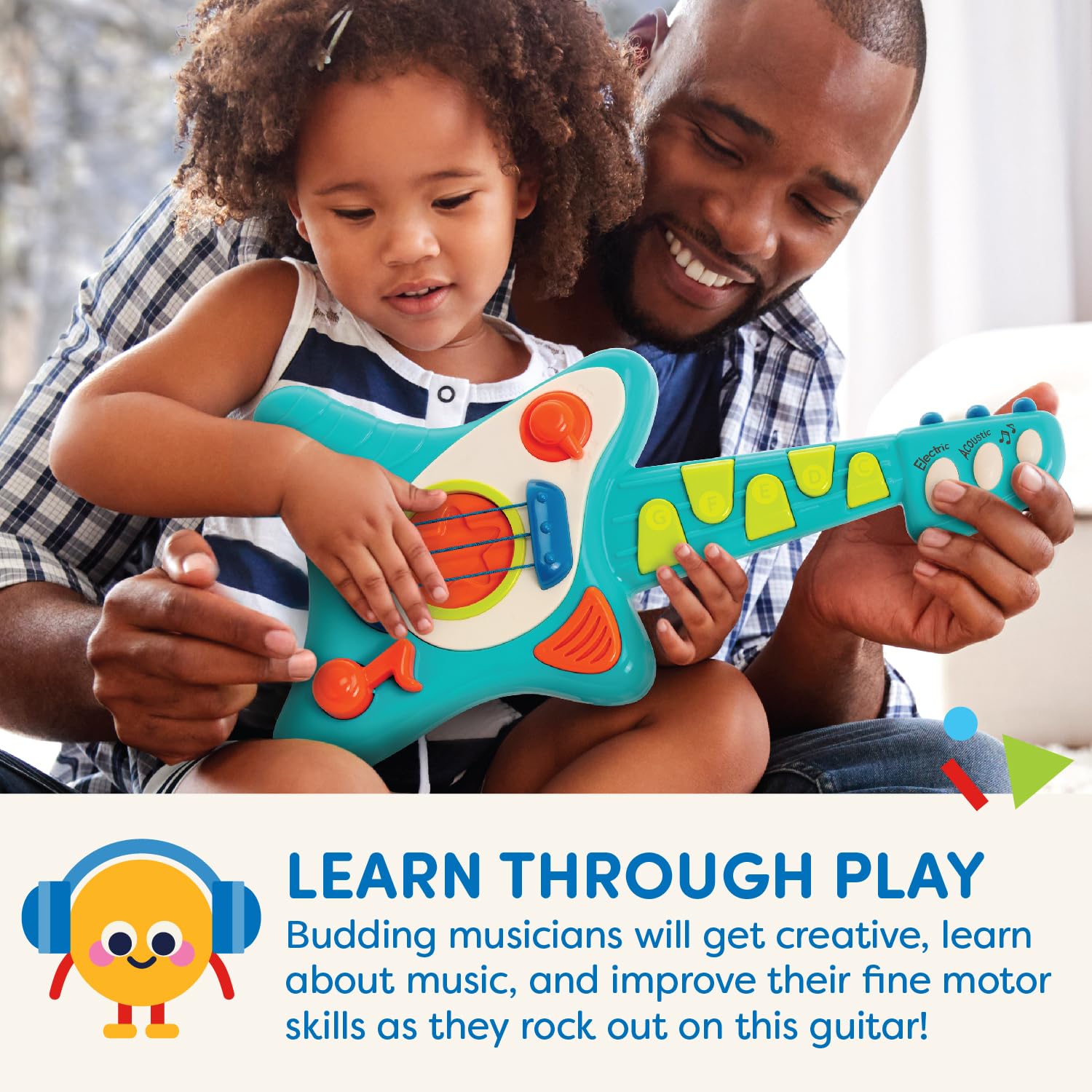 Battat Lil' Rocker's Toy Guitar - Musical Instrument for Toddlers 2 Years and Up 13