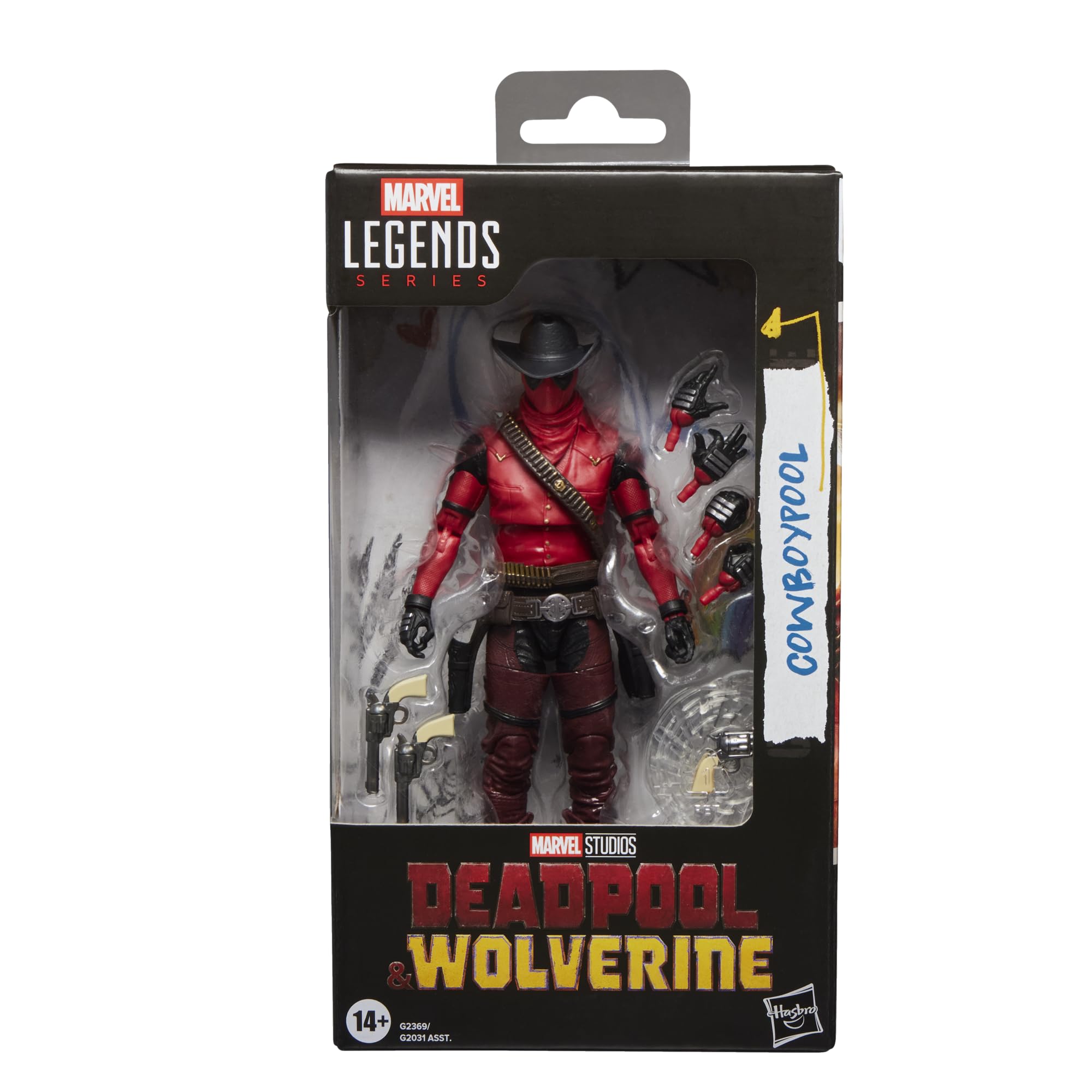 Marvel Cowboypool Action Figure - 6-Inch Scale | 20+ Points of Articulation | 7 Accessories 1