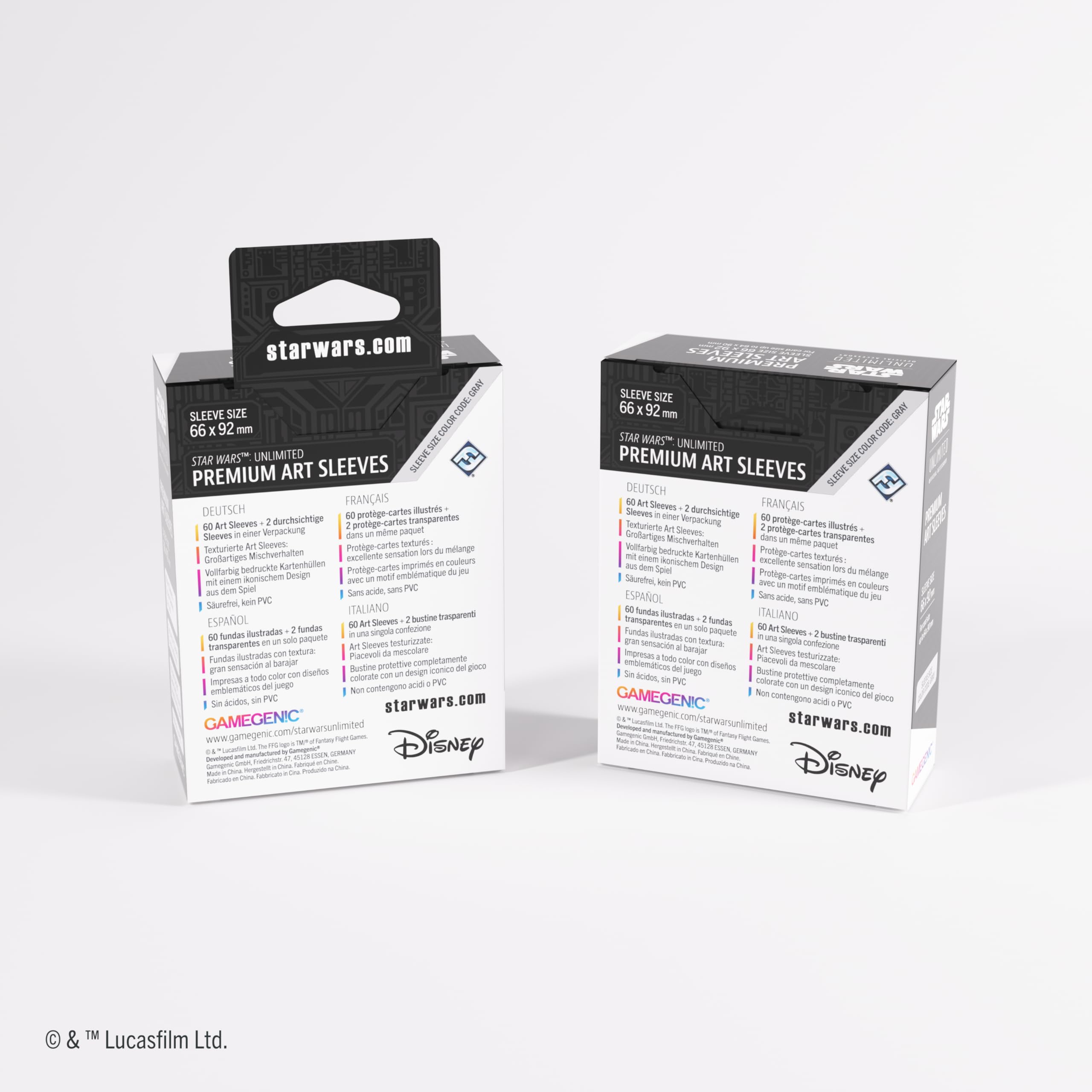 Gamegenic Star Wars: Unlimited Premium Art Sleeves - Card Back White 4