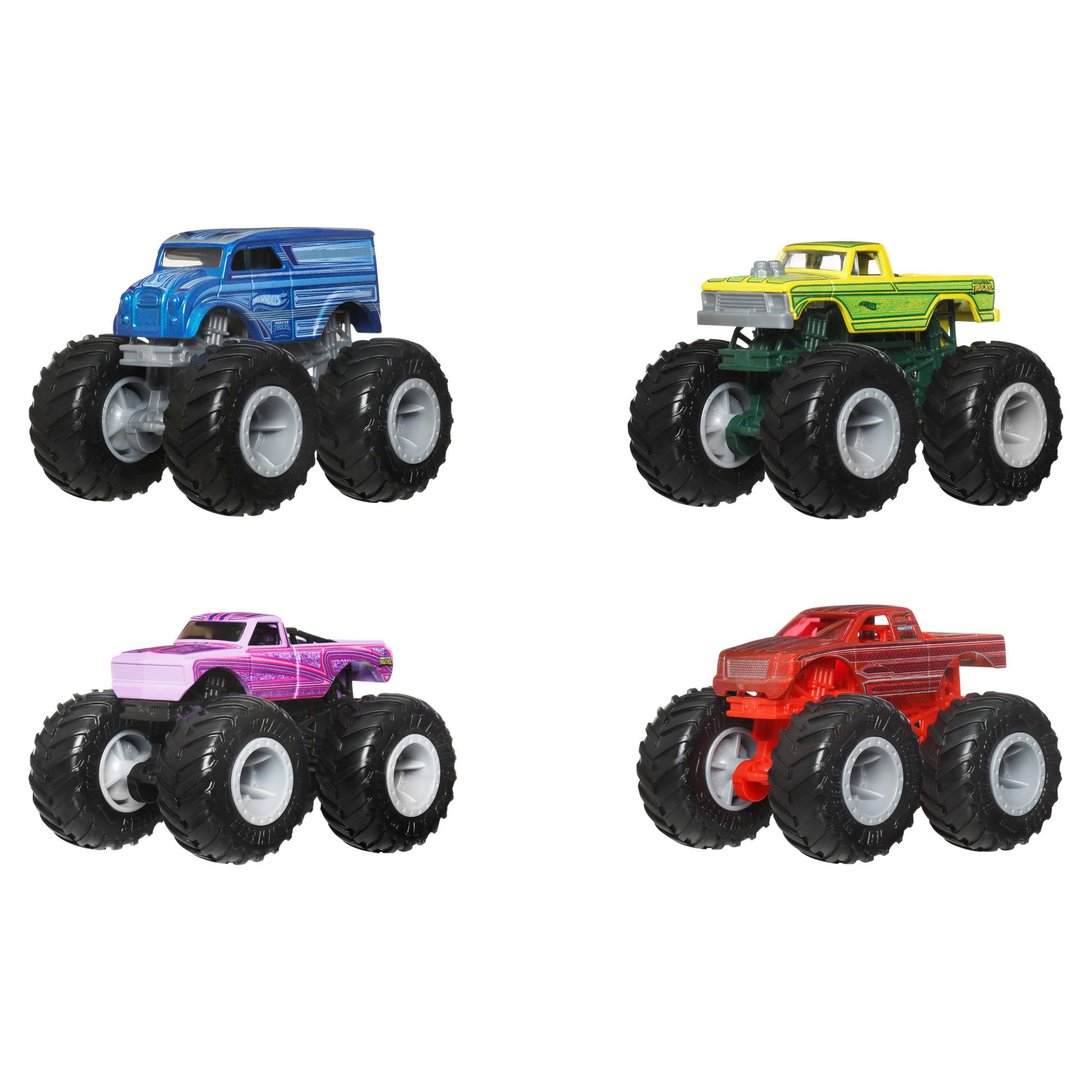 Hot Wheels Monster Trucks 4-Pack - Set of 4 Toy Vehicles | 1:64 Scale | Ages 3+ 6