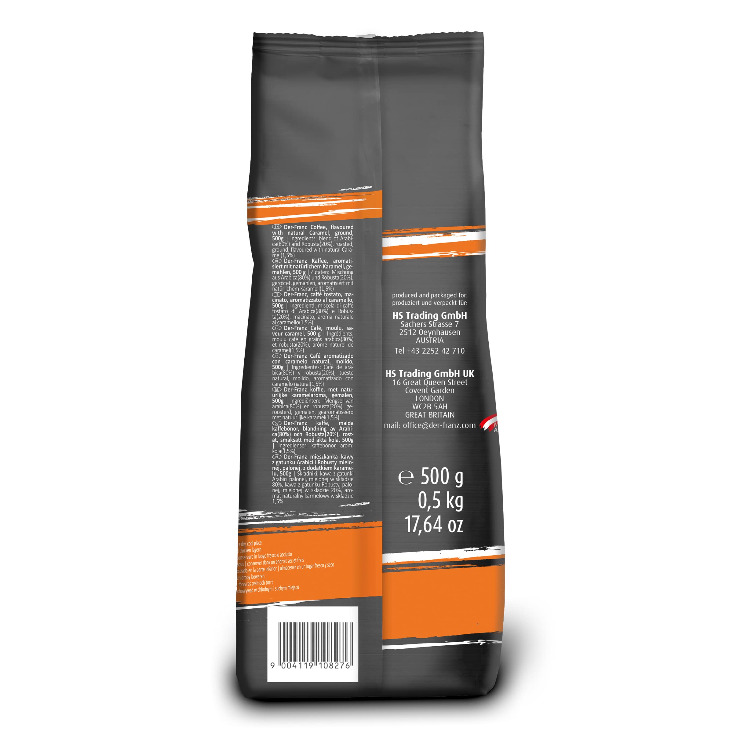 Der-Franz Coffee Flavoured with Natural Caramel, Ground, 2 x 500 g 9