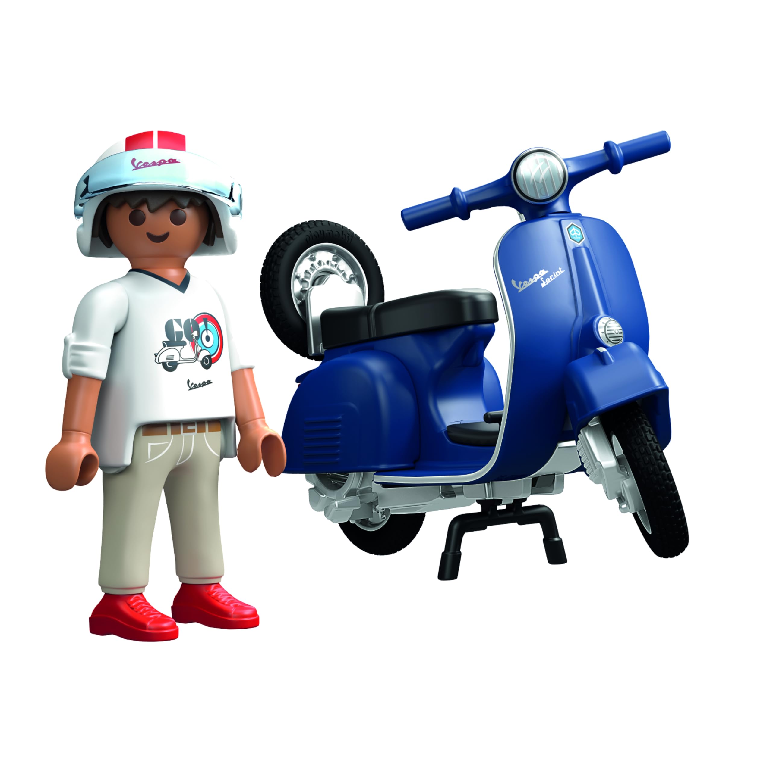 Playmobil 71622 Cars: 1969 Vespa 150 Sprint Veloce, Blue | Ages 5+ 6