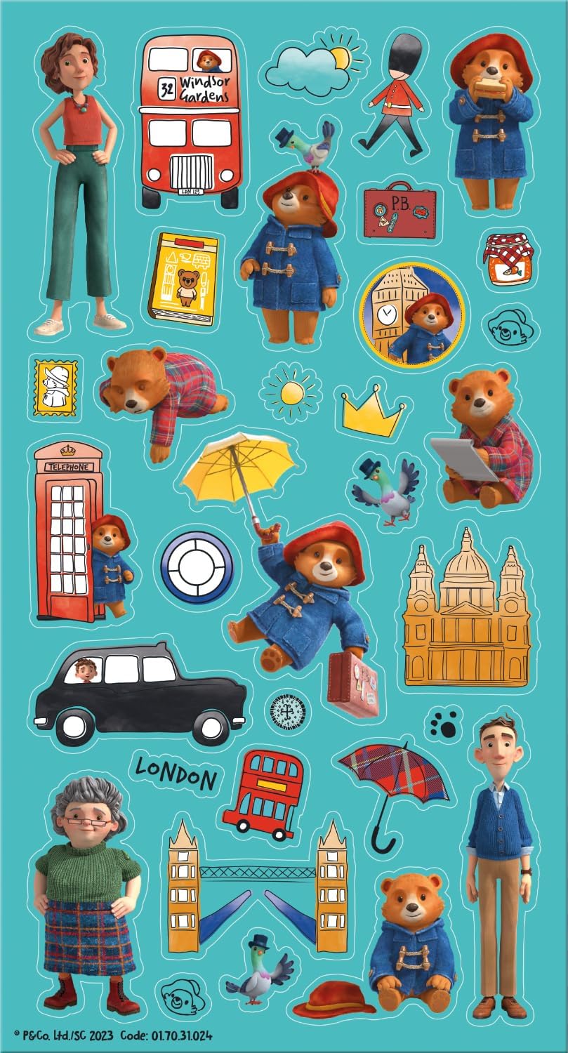 Paper Projects The Adventures of Paddington - Paddington Bear Assorted Sticker Pack 3